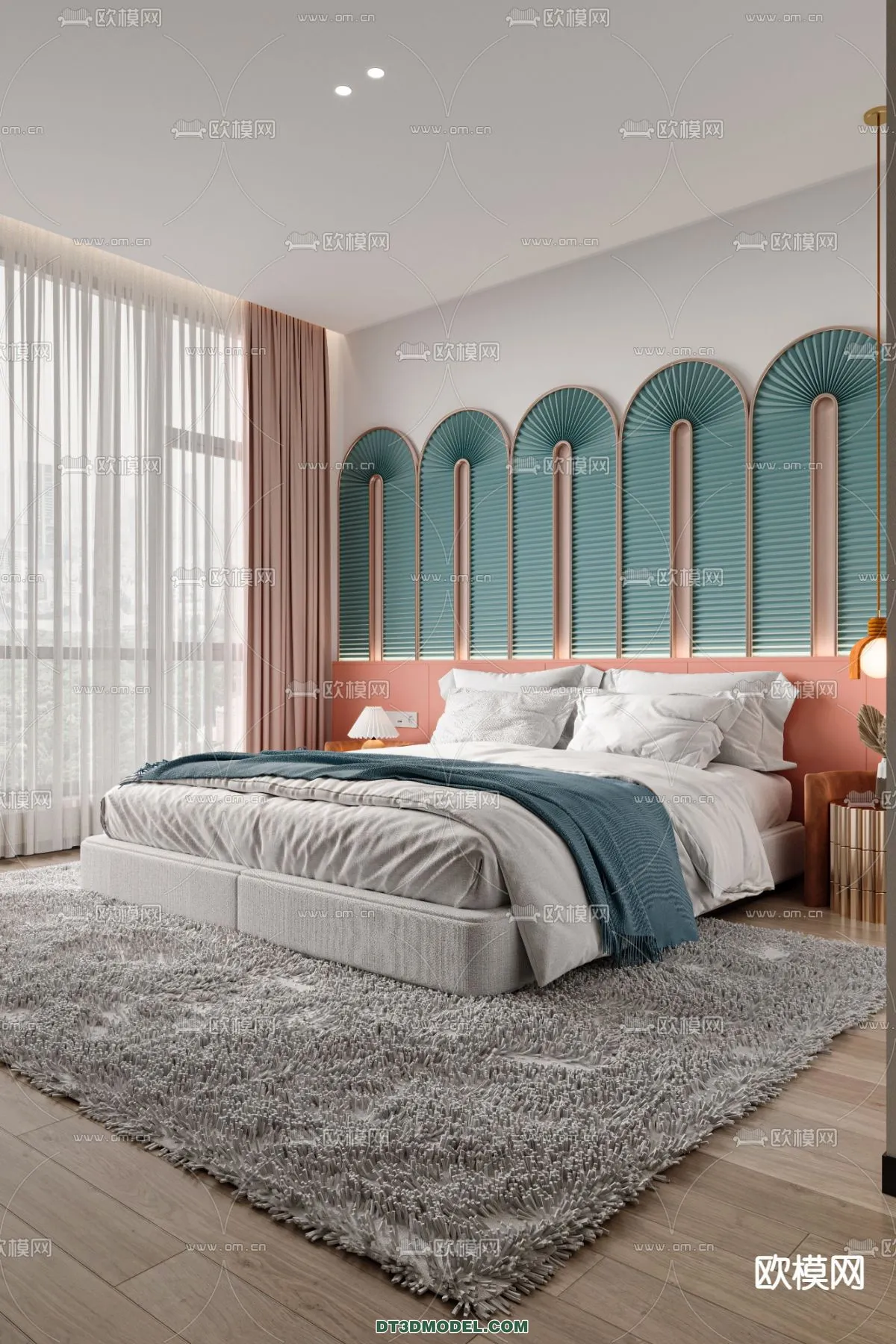 Bedroom For Hotel – 3D Scene – Interior Design – 034