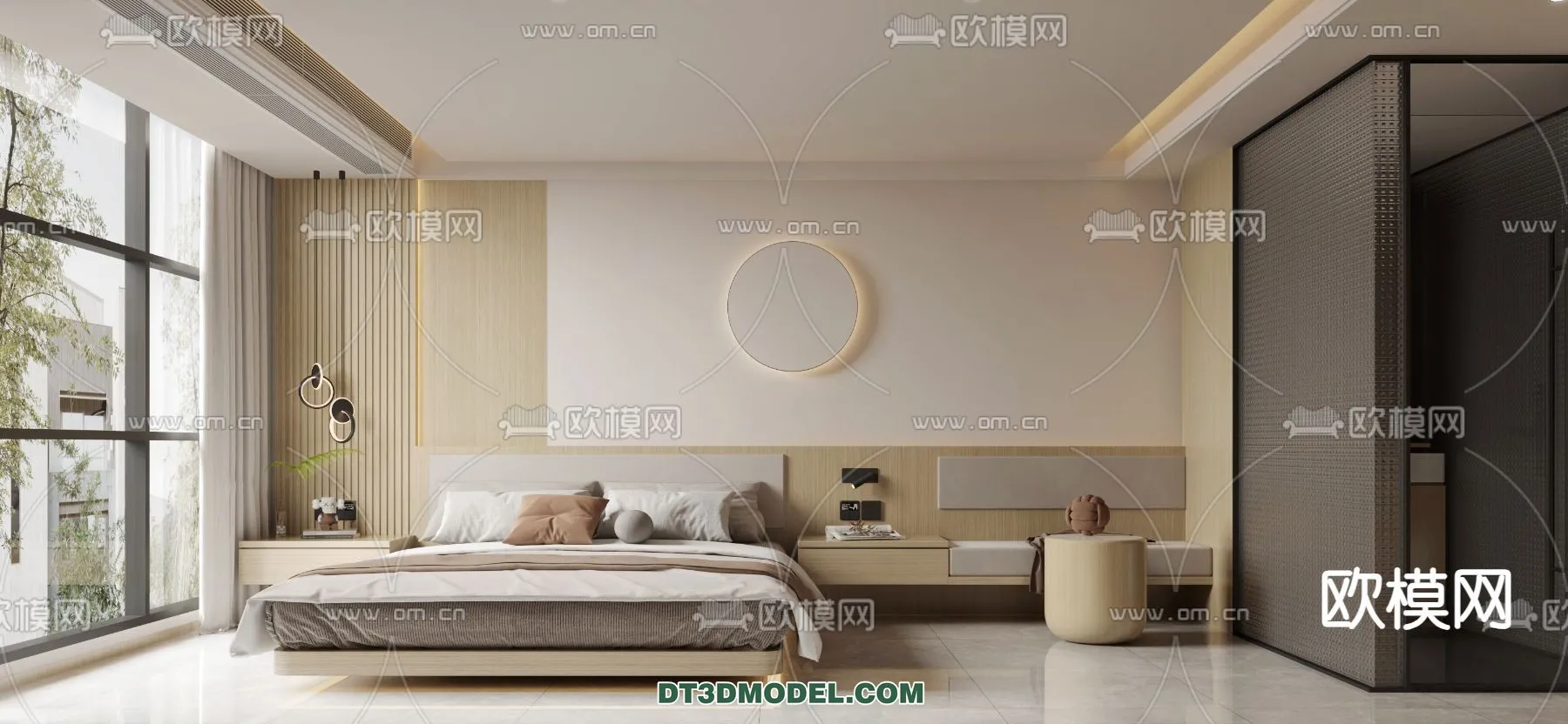 Bedroom For Hotel – 3D Scene – Interior Design – 057