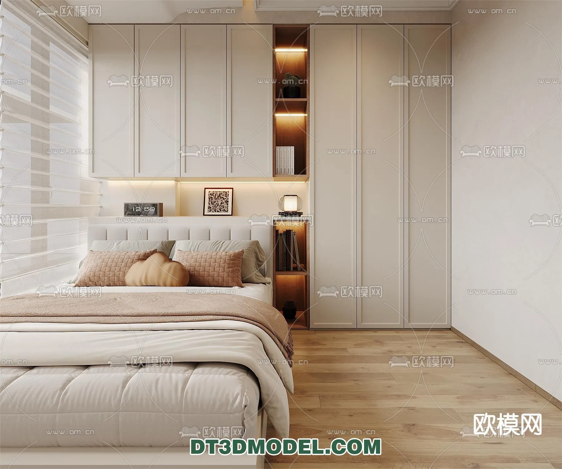 Bedroom – France Style – Interior 3D Scene – 064