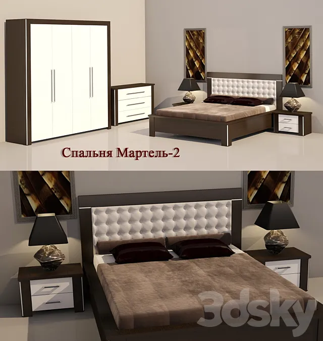 Bedroom furniture Martel-2 3DSMax File
