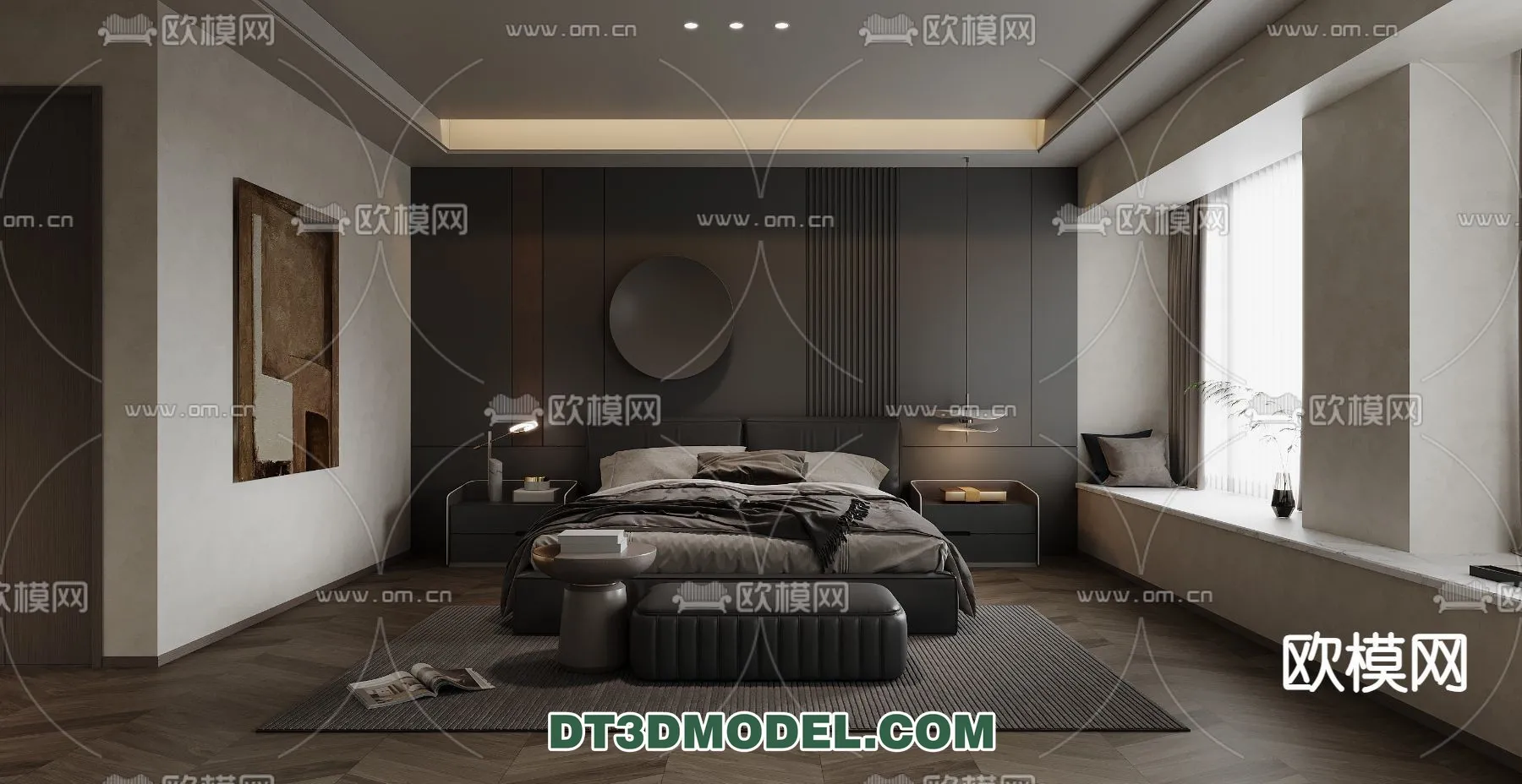 Bedroom – Italian Style – Interior 3D Scene – 003