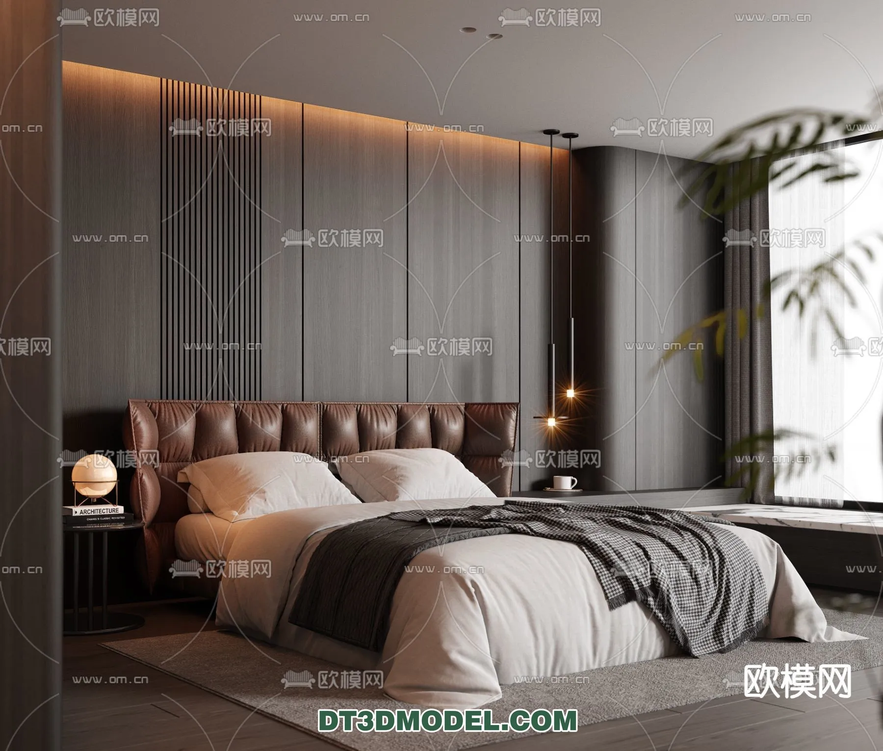 Bedroom – Italian Style – Interior 3D Scene – 005