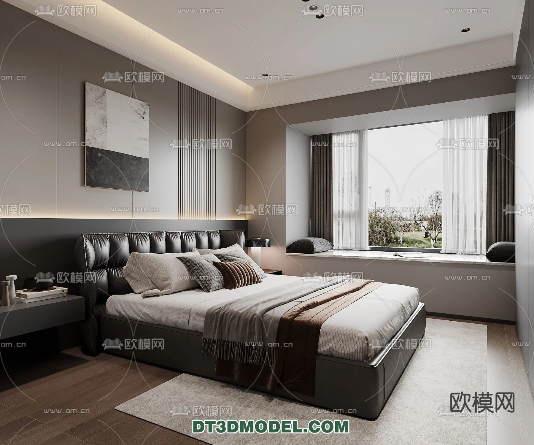 Bedroom – Italian Style – Interior 3D Scene – 007