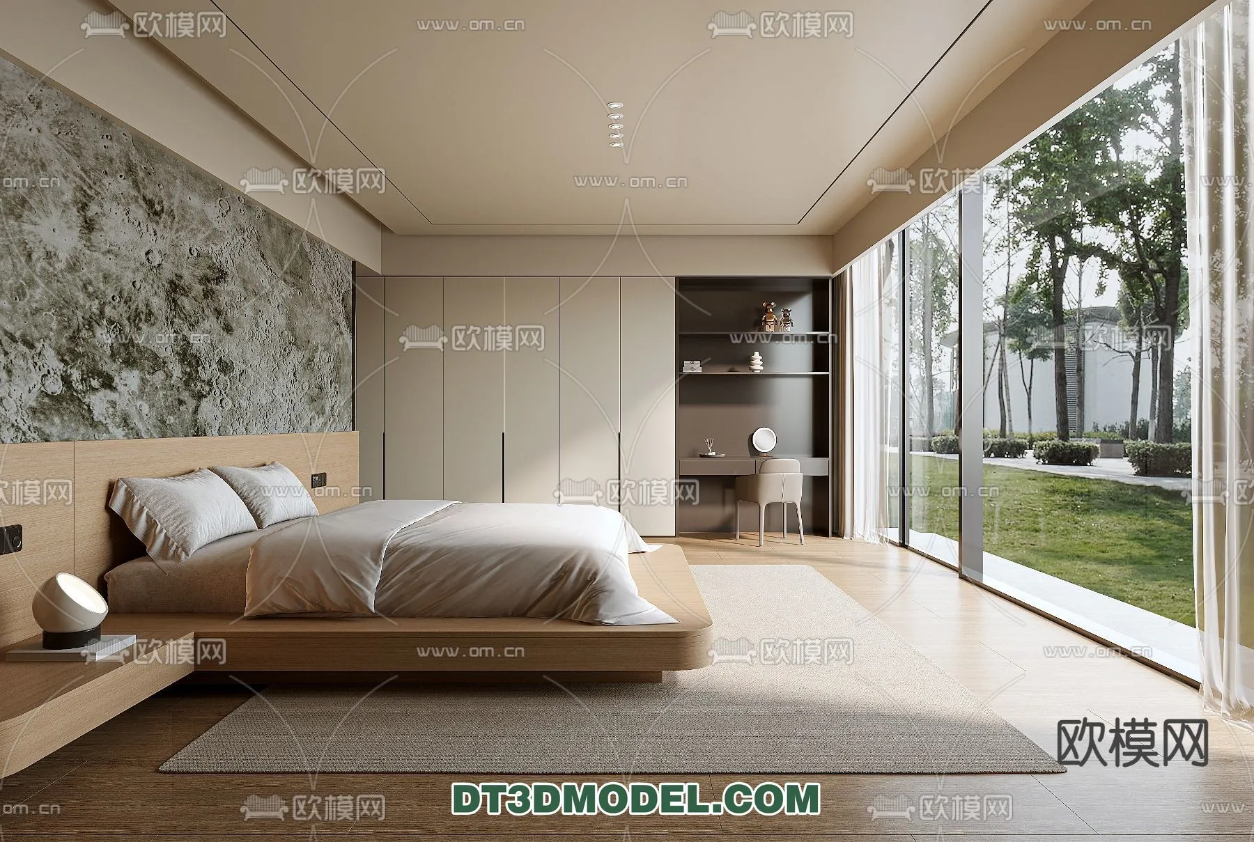 Bedroom – Italian Style – Interior 3D Scene – 008