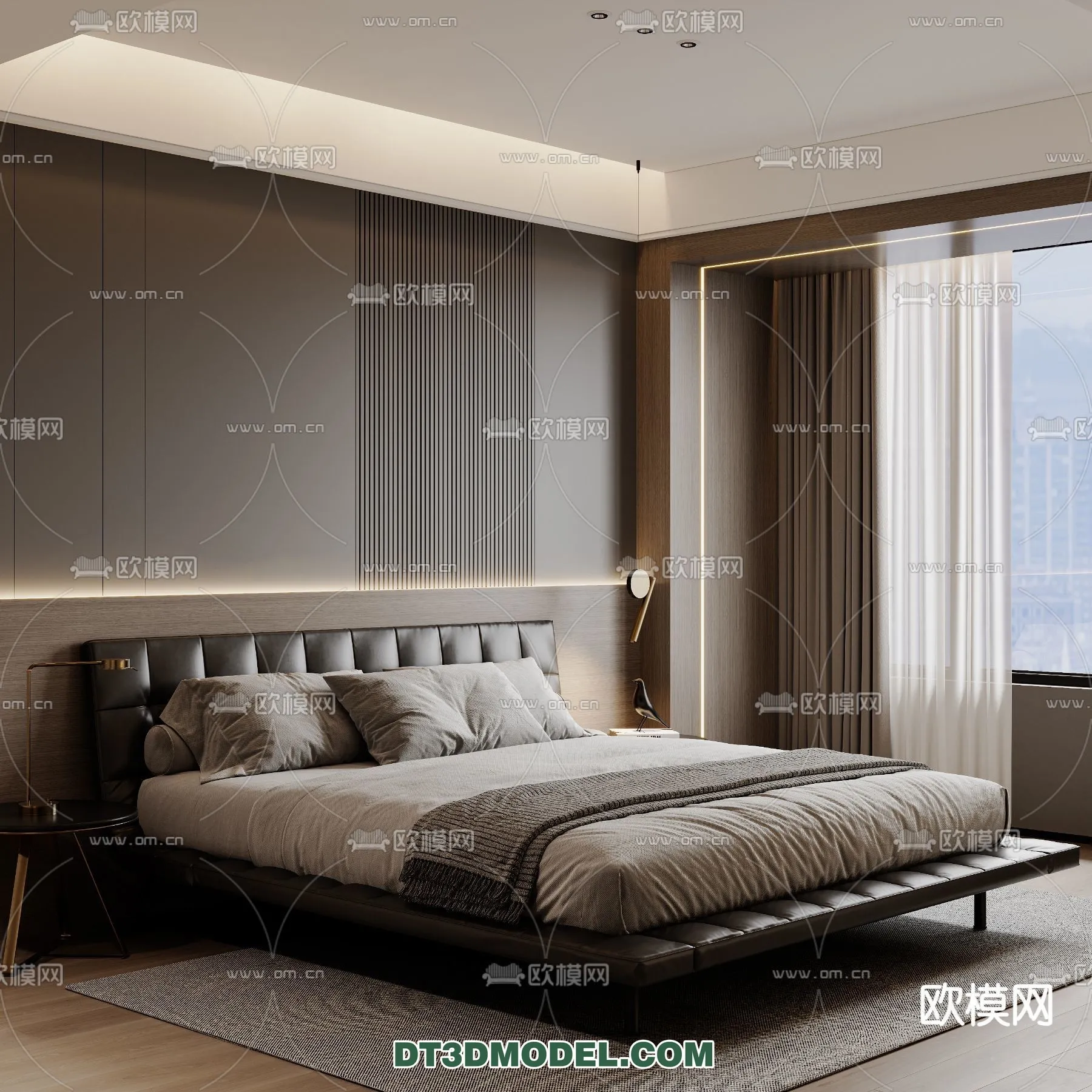 Bedroom – Italian Style – Interior 3D Scene – 010