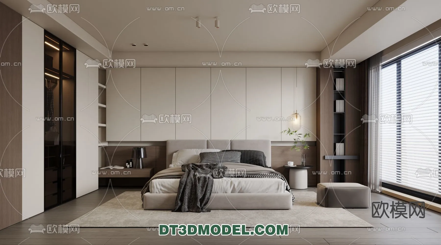 Bedroom – Italian Style – Interior 3D Scene – 014