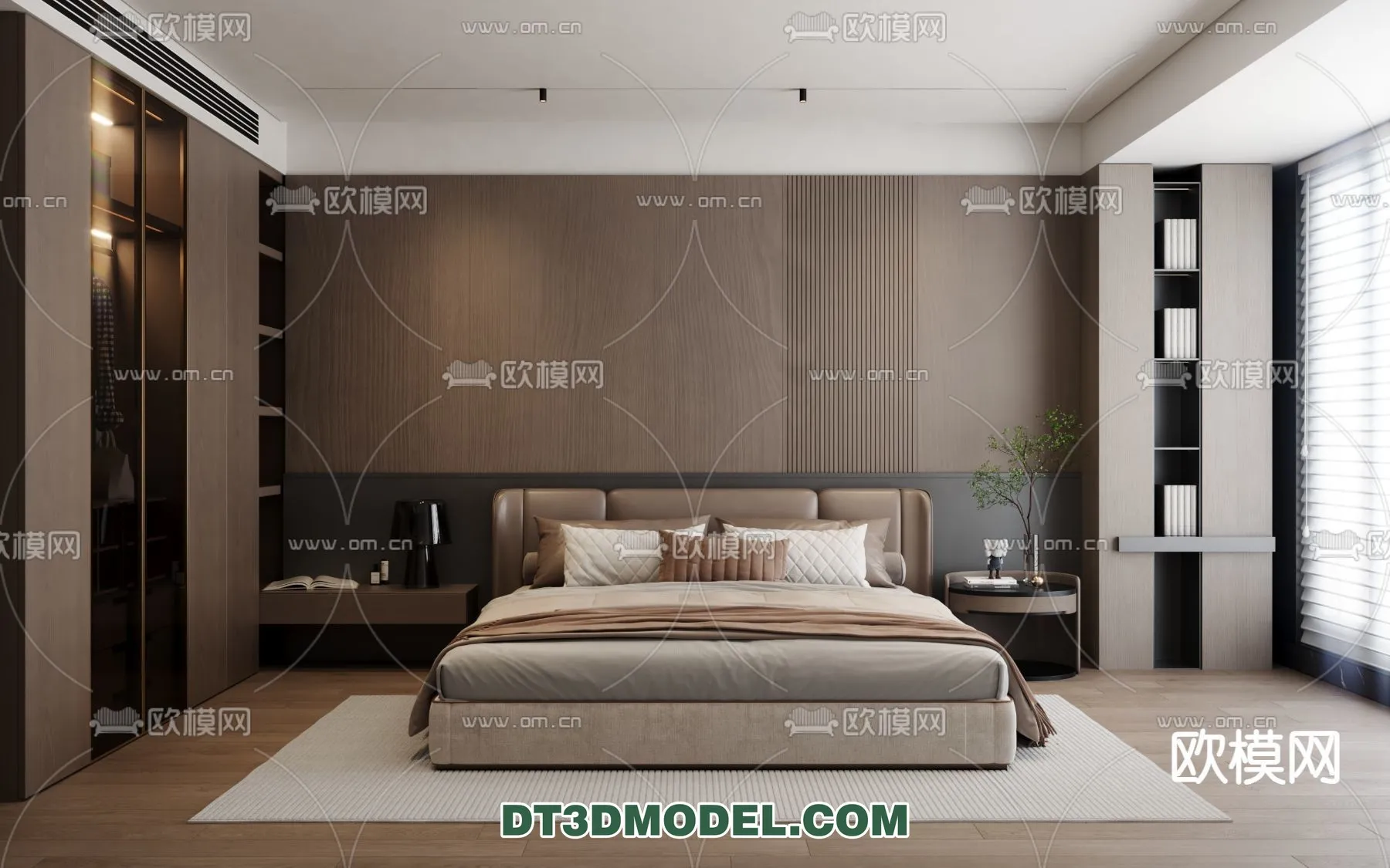 Bedroom – Italian Style – Interior 3D Scene – 015