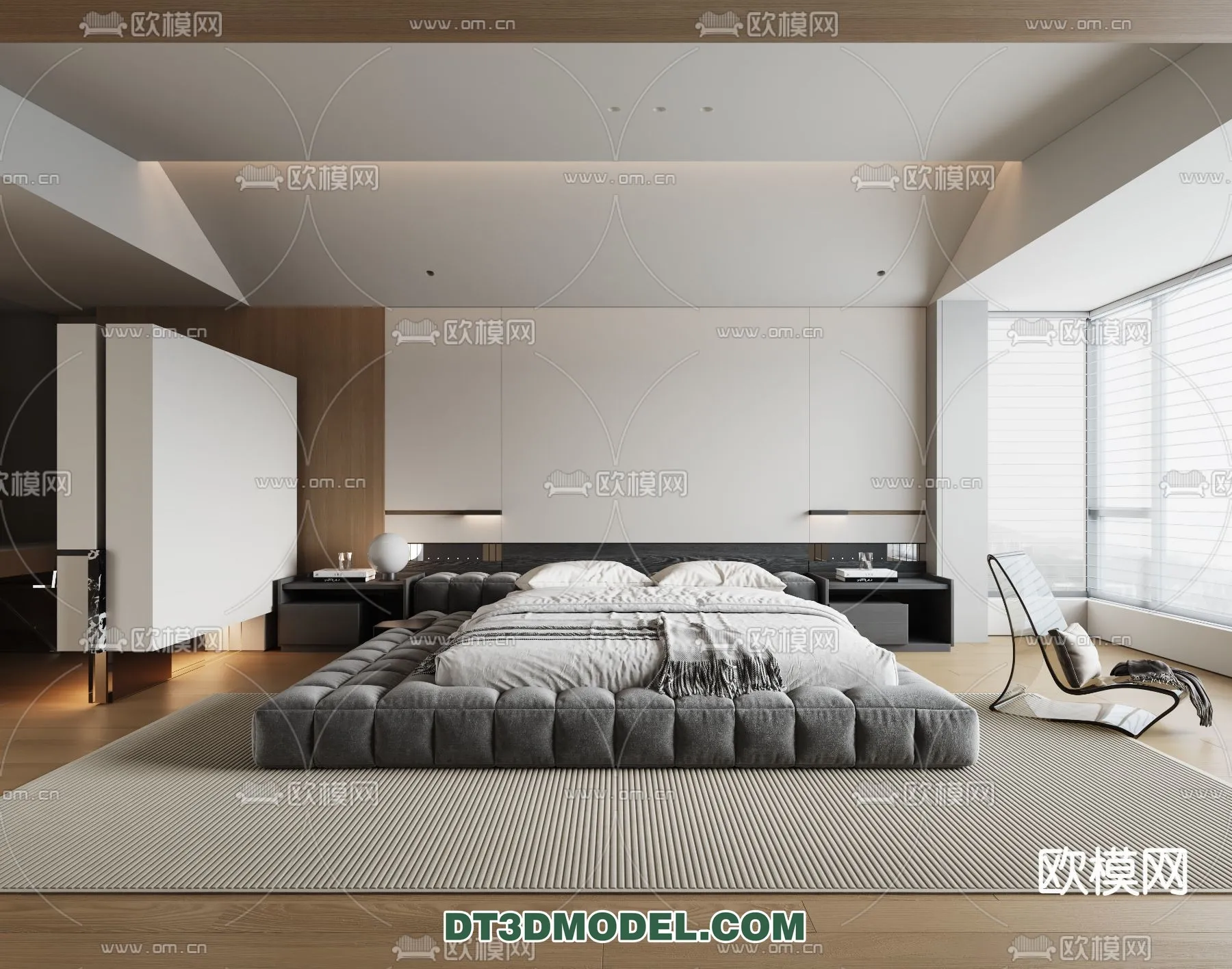 Bedroom – Italian Style – Interior 3D Scene – 016