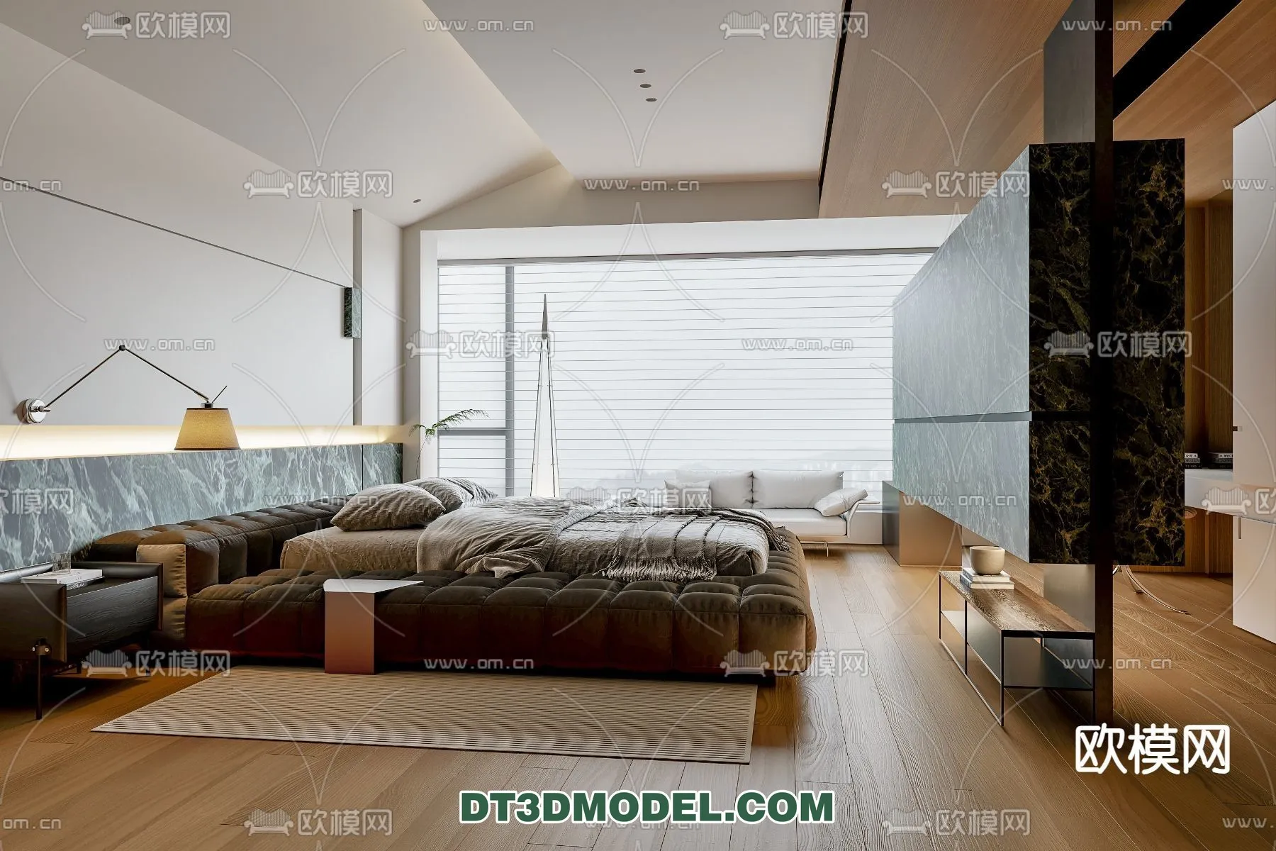 Bedroom – Italian Style – Interior 3D Scene – 021