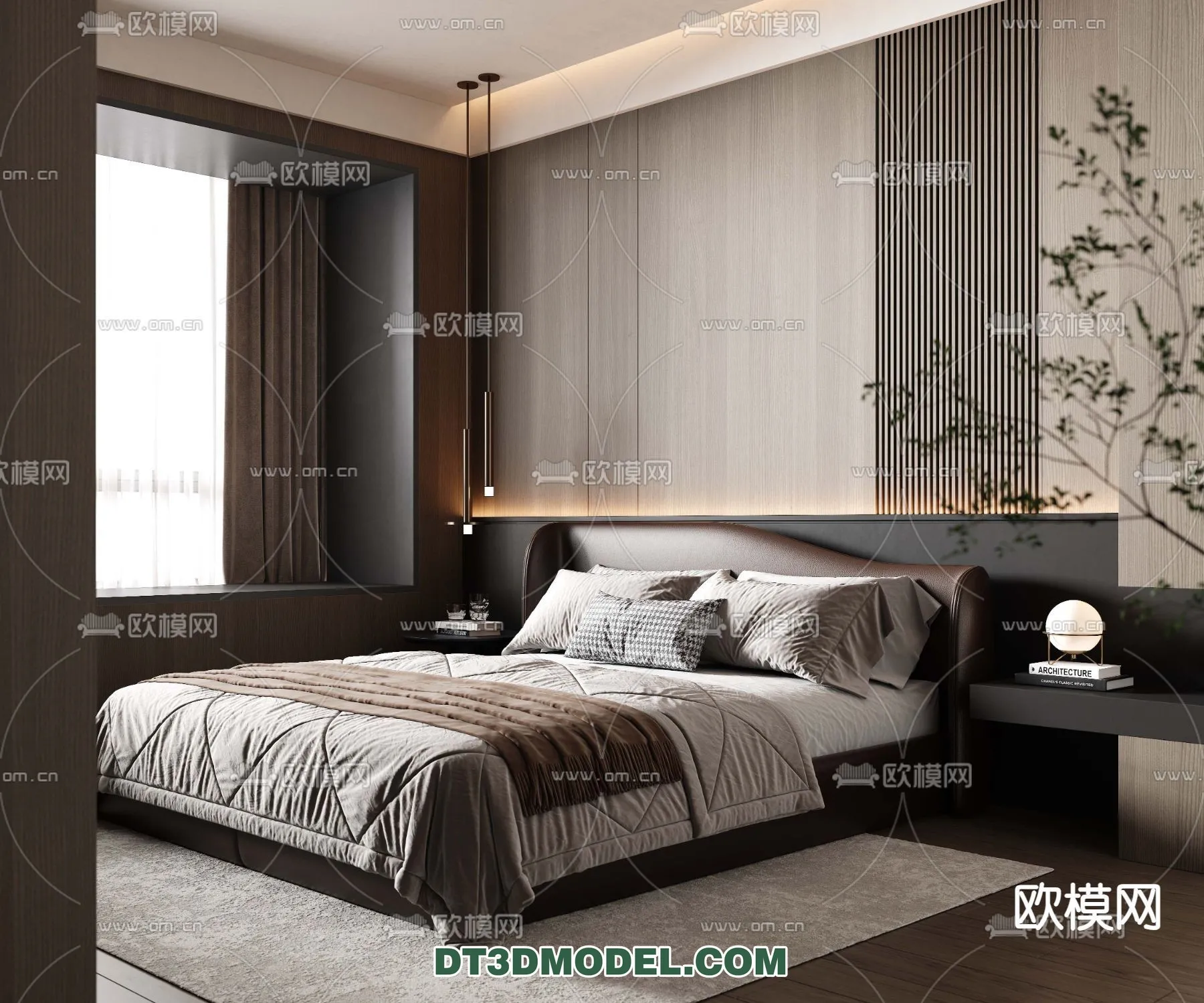 Bedroom – Italian Style – Interior 3D Scene – 031