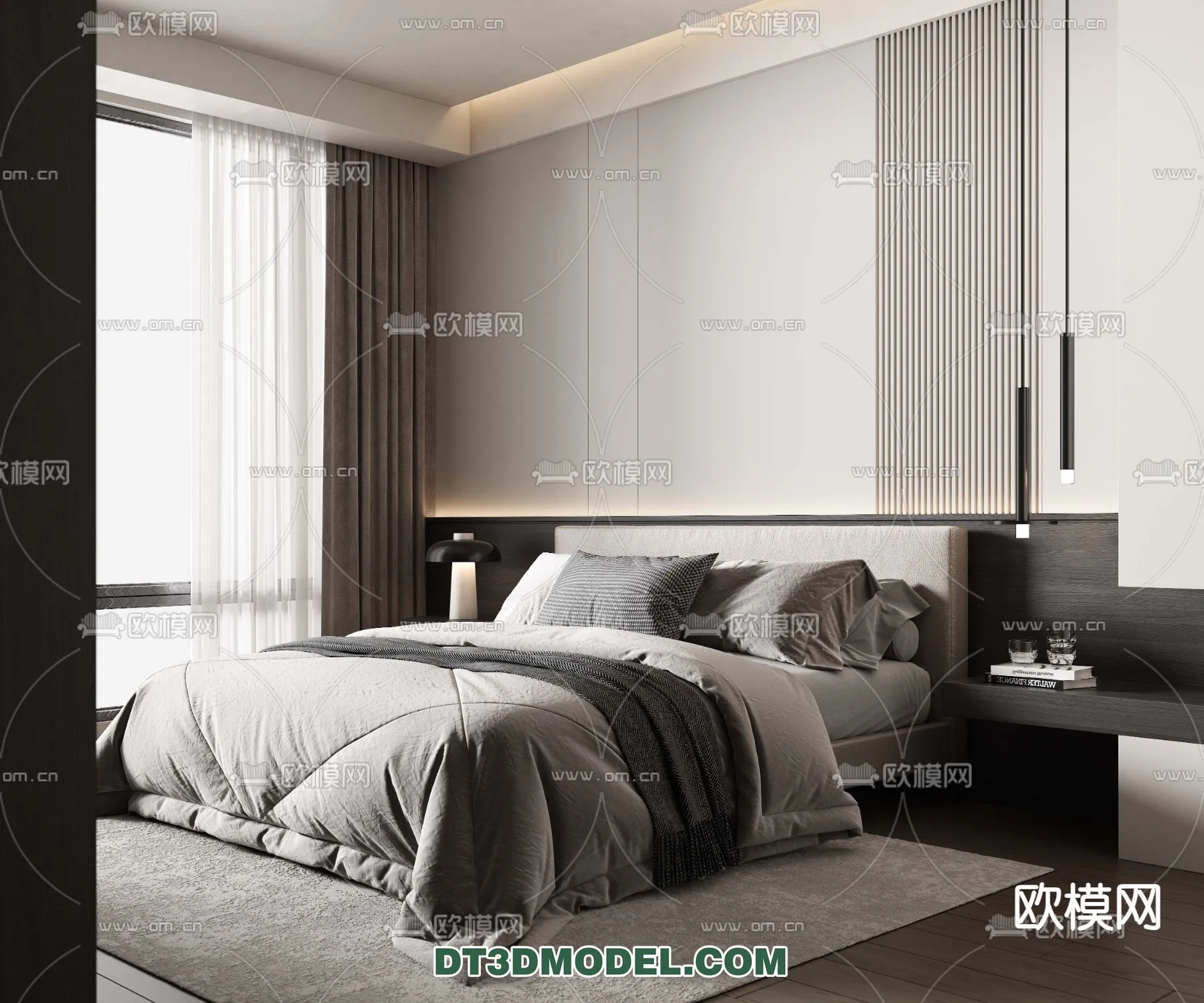 Bedroom – Italian Style – Interior 3D Scene – 032