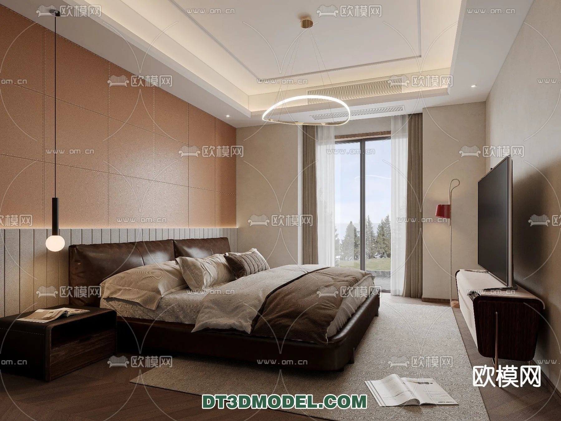 Bedroom – Italian Style – Interior 3D Scene – 037