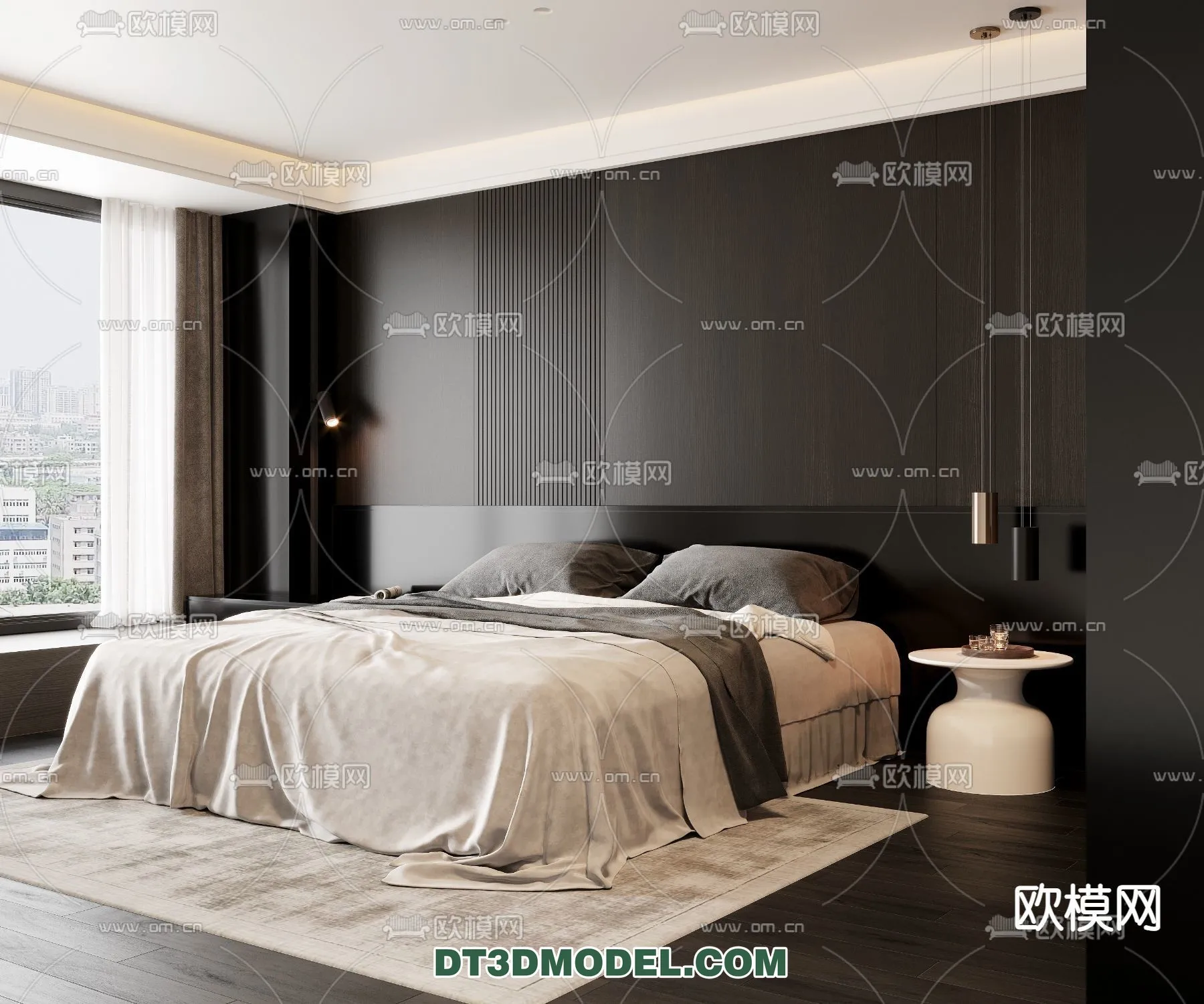 Bedroom – Italian Style – Interior 3D Scene – 041