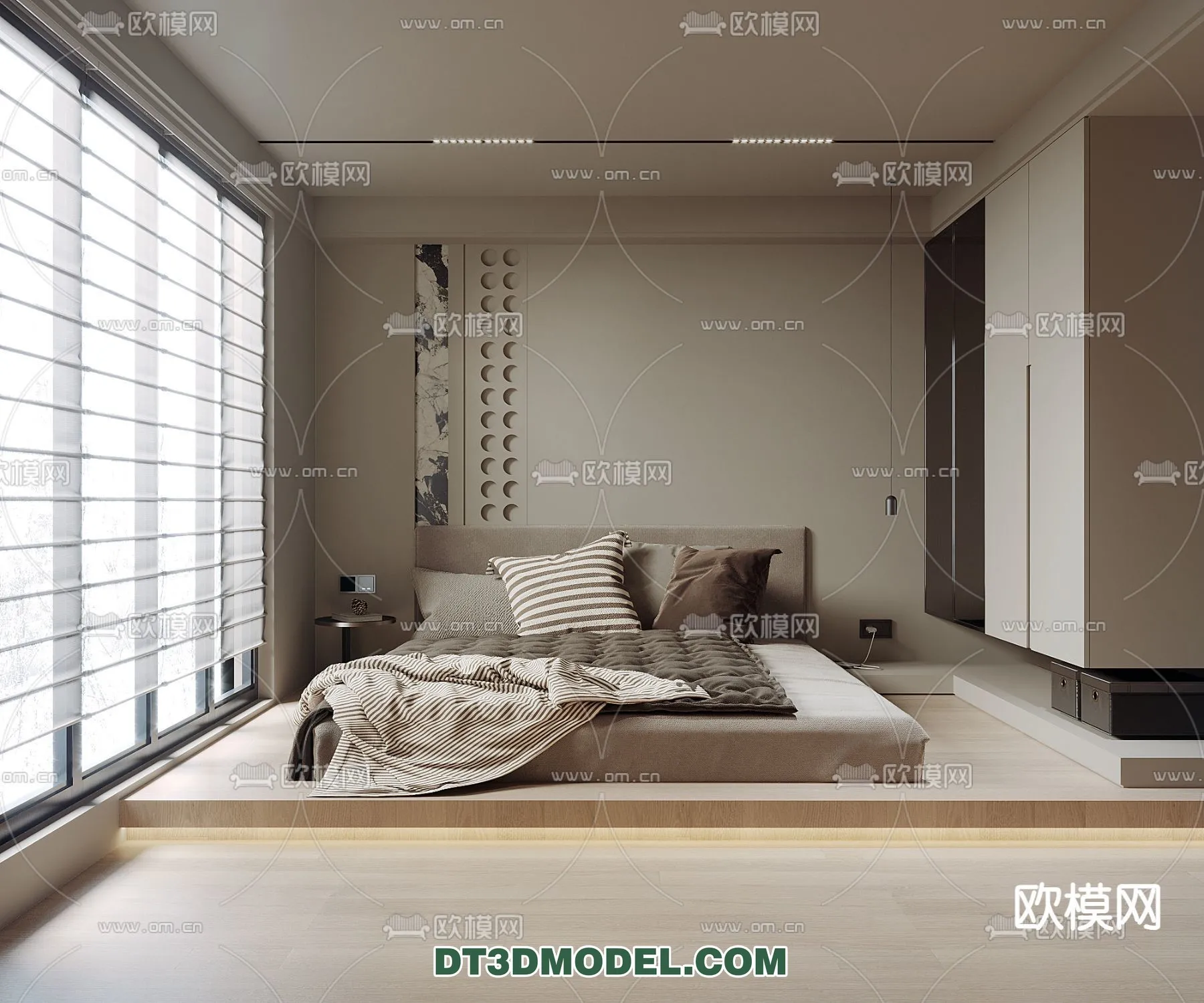 Bedroom – Italian Style – Interior 3D Scene – 047