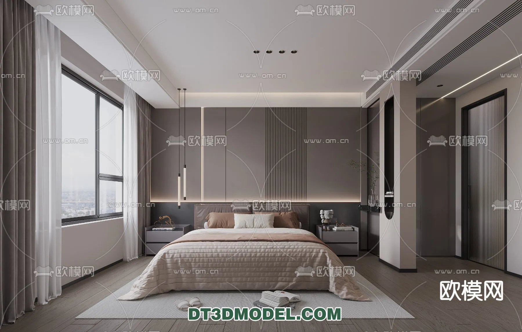 Bedroom – Italian Style – Interior 3D Scene – 051