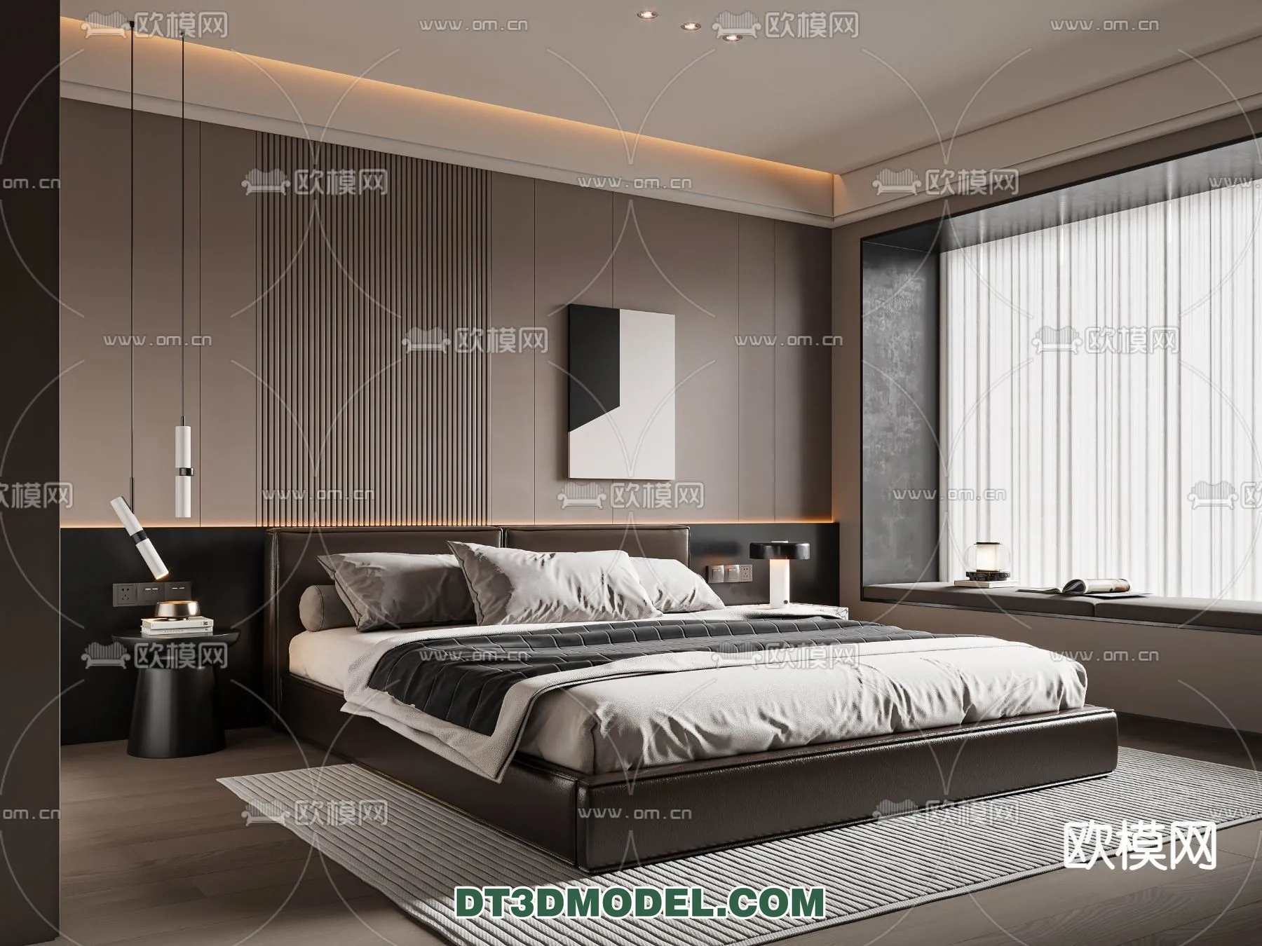 Bedroom – Italian Style – Interior 3D Scene – 054