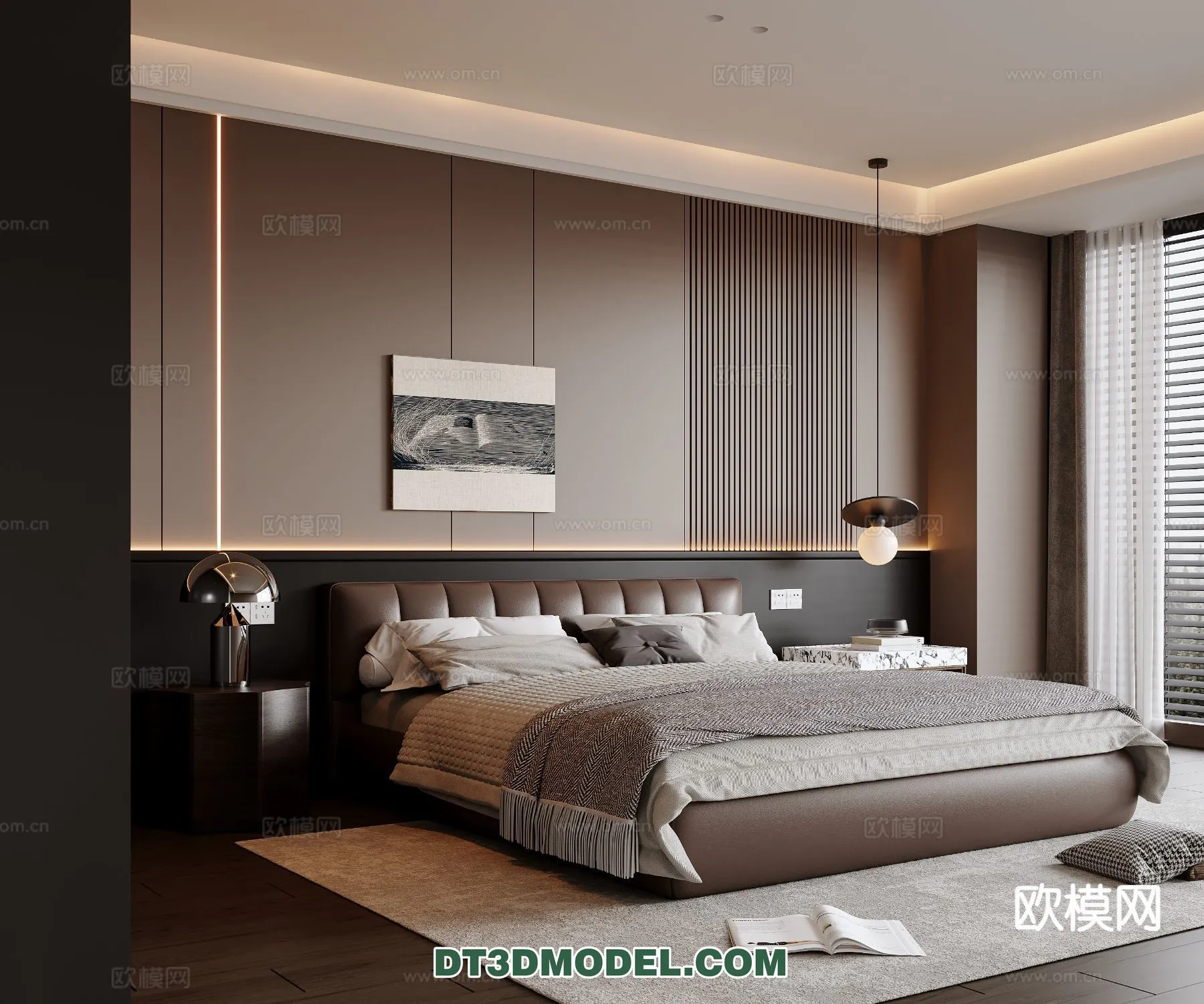 Bedroom – Italian Style – Interior 3D Scene – 057