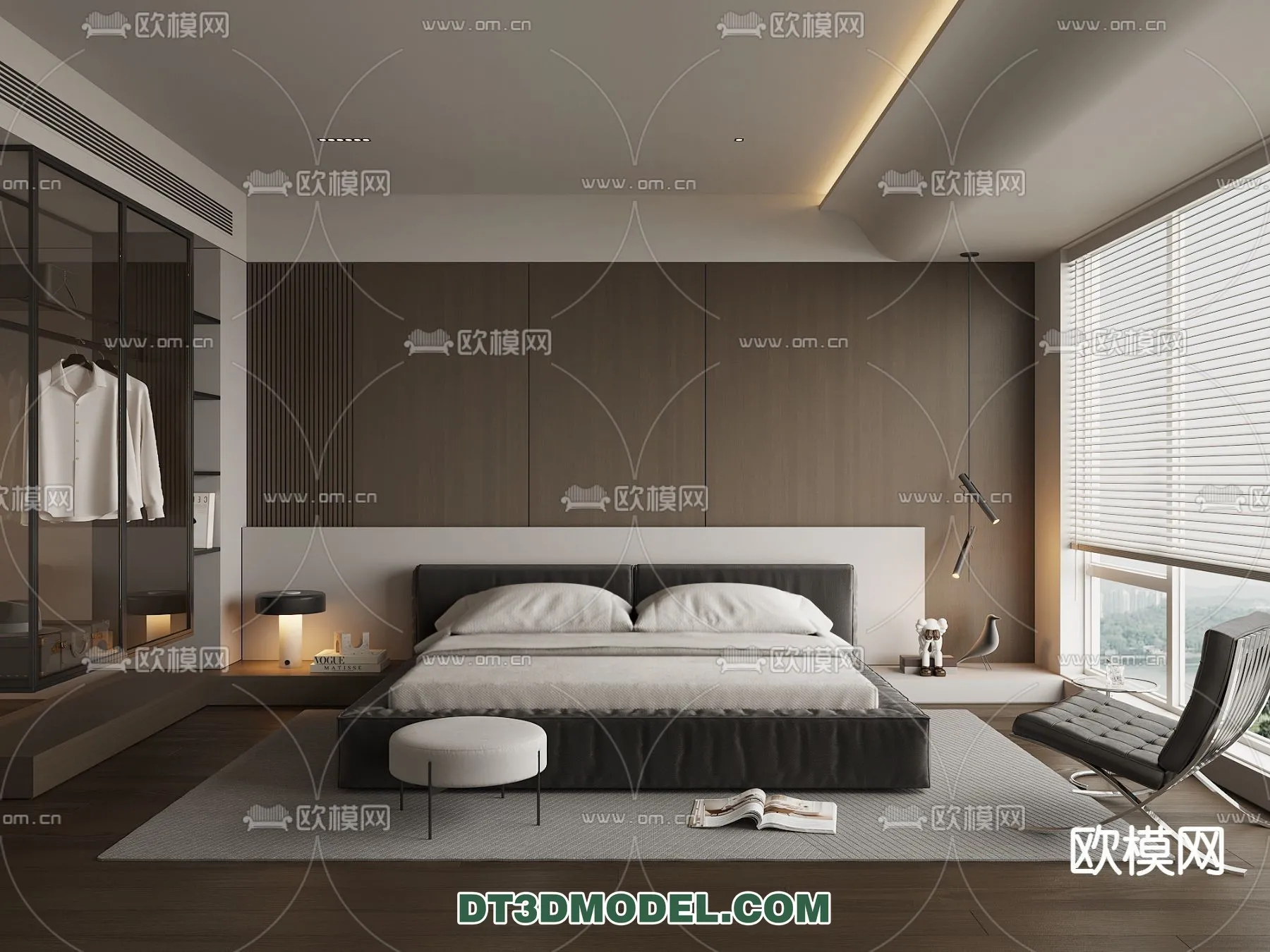 Bedroom – Italian Style – Interior 3D Scene – 058