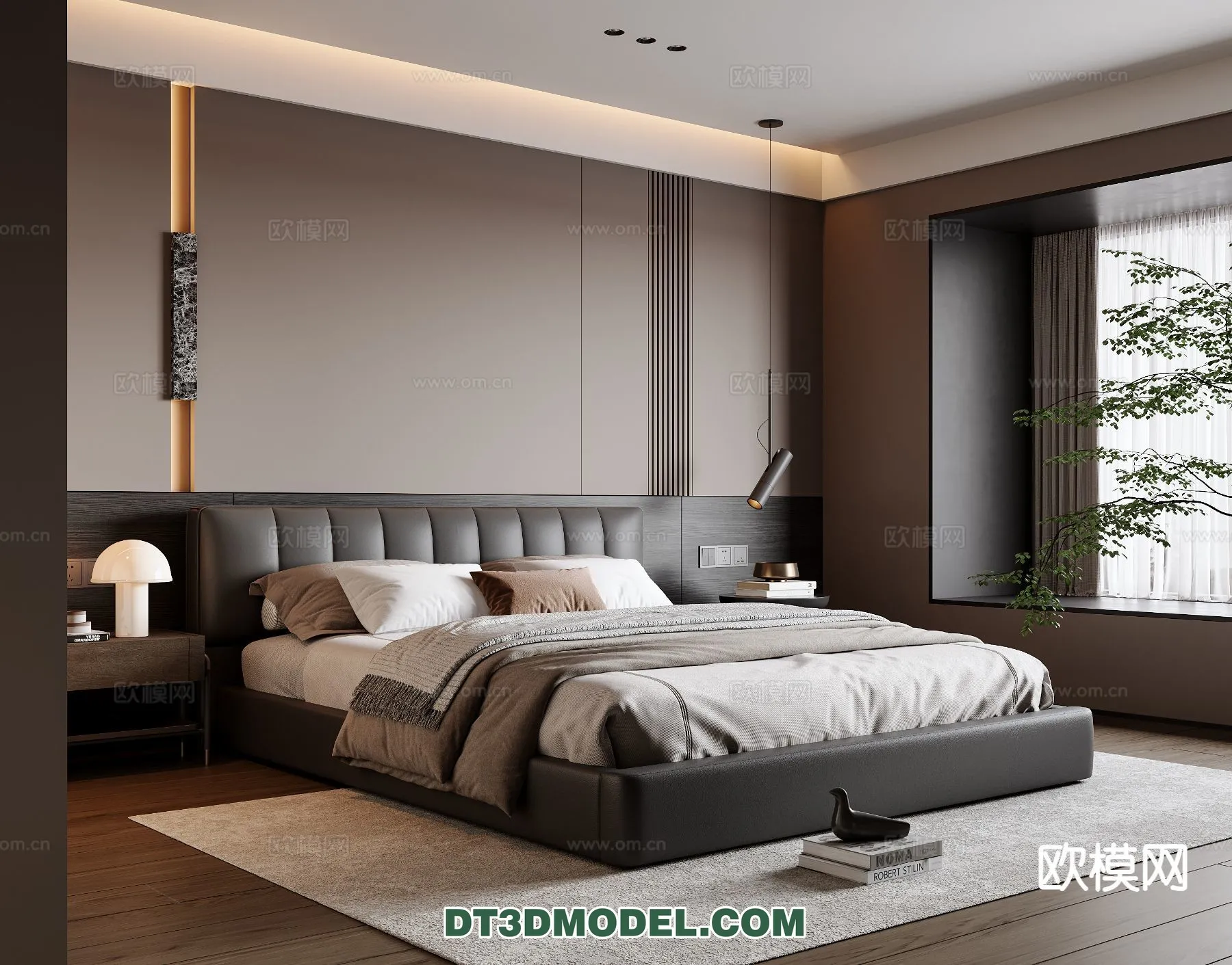 Bedroom – Italian Style – Interior 3D Scene – 059