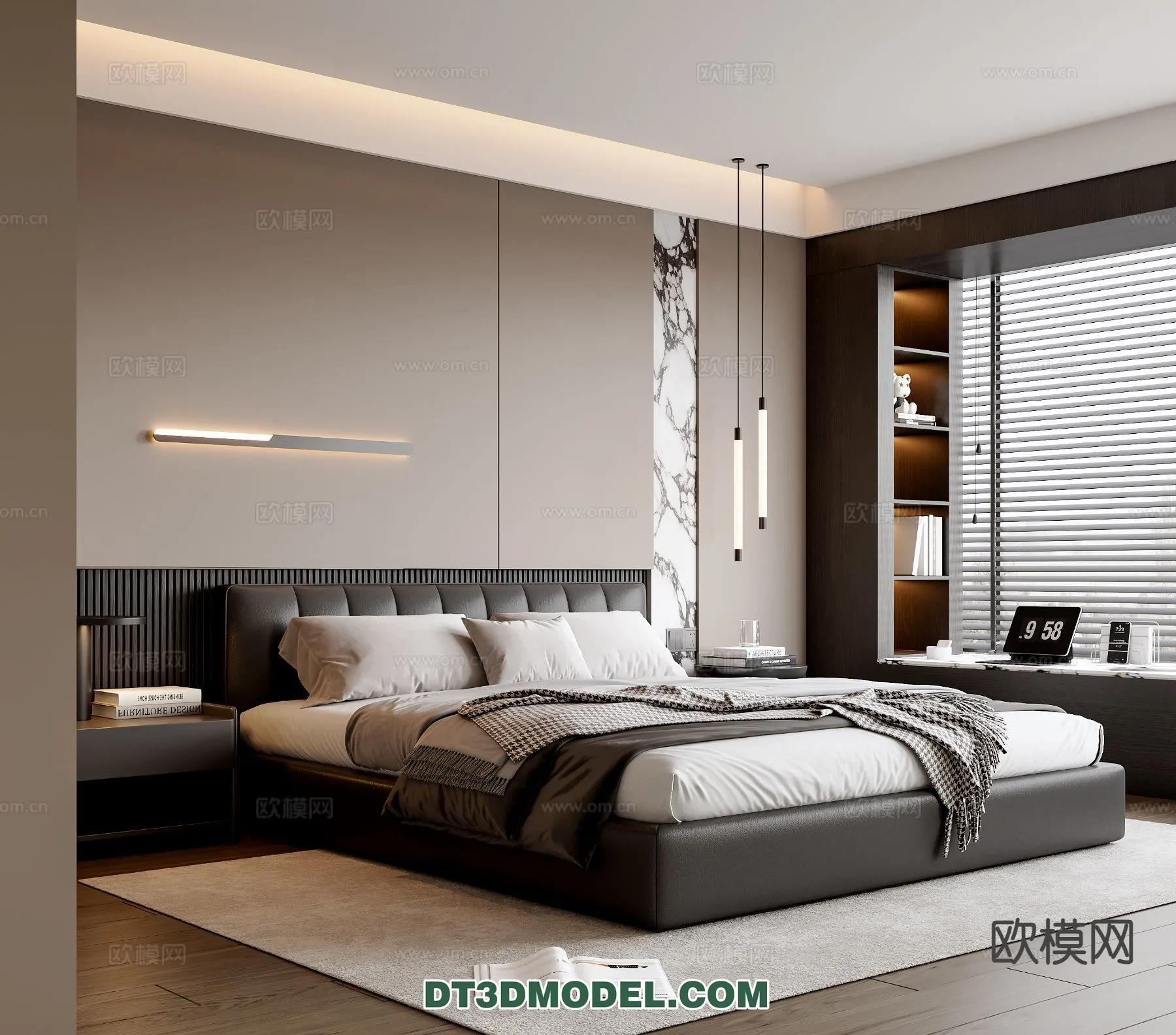 Bedroom – Italian Style – Interior 3D Scene – 062