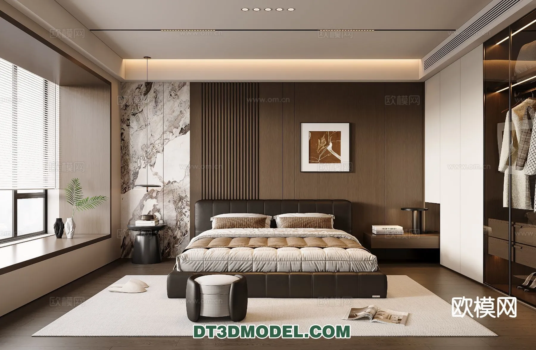 Bedroom – Italian Style – Interior 3D Scene – 065