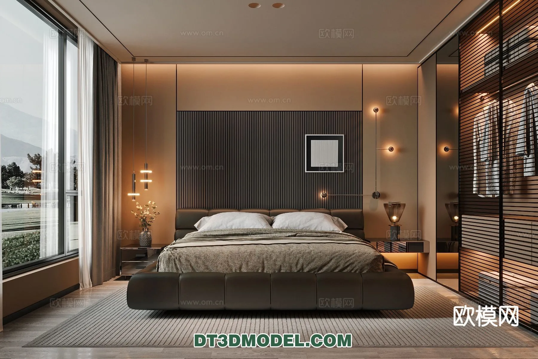 Bedroom – Italian Style – Interior 3D Scene – 066