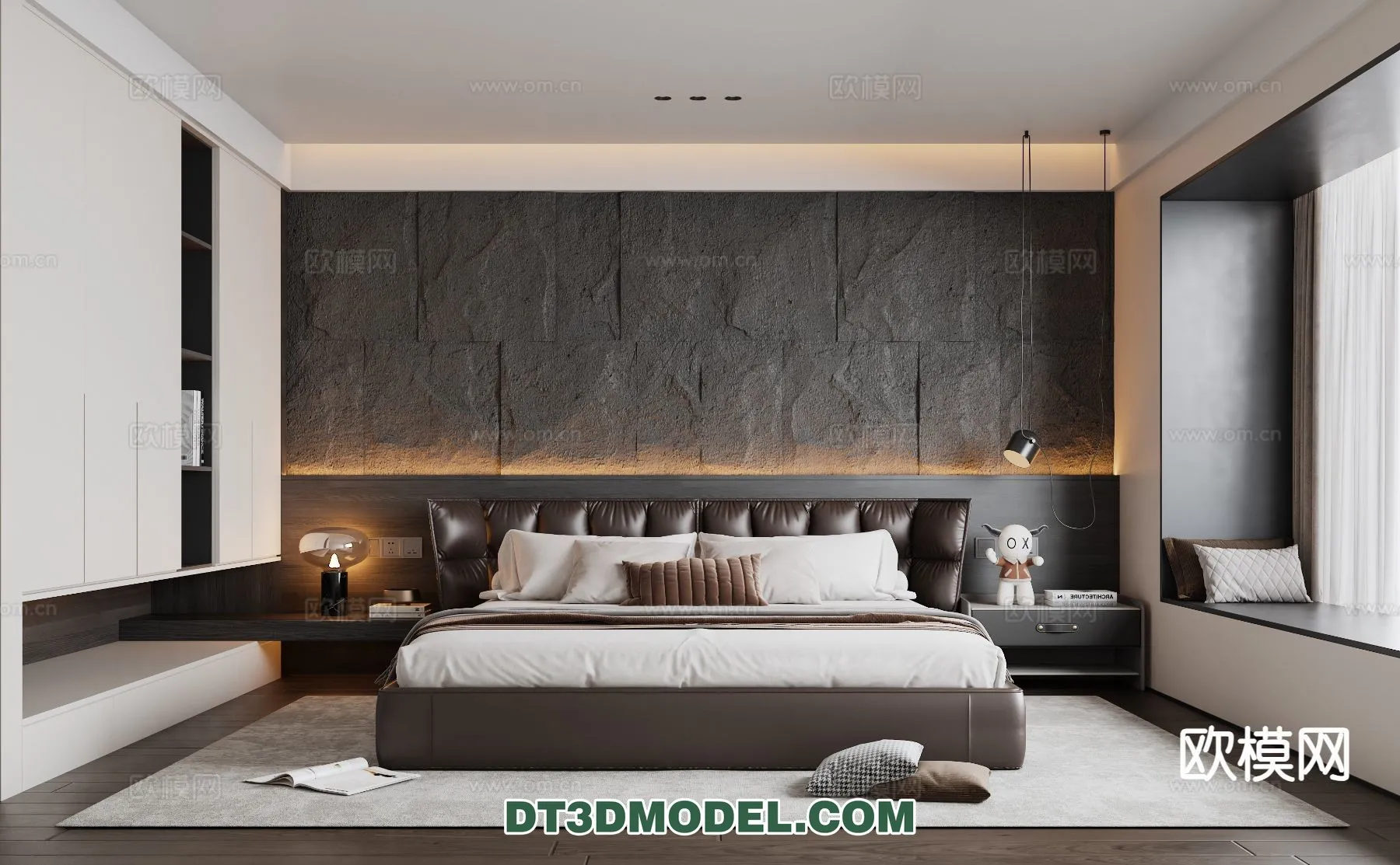 Bedroom – Italian Style – Interior 3D Scene – 067