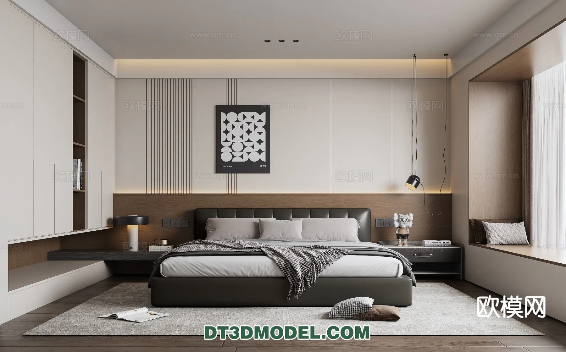 Bedroom – Italian Style – Interior 3D Scene – 068