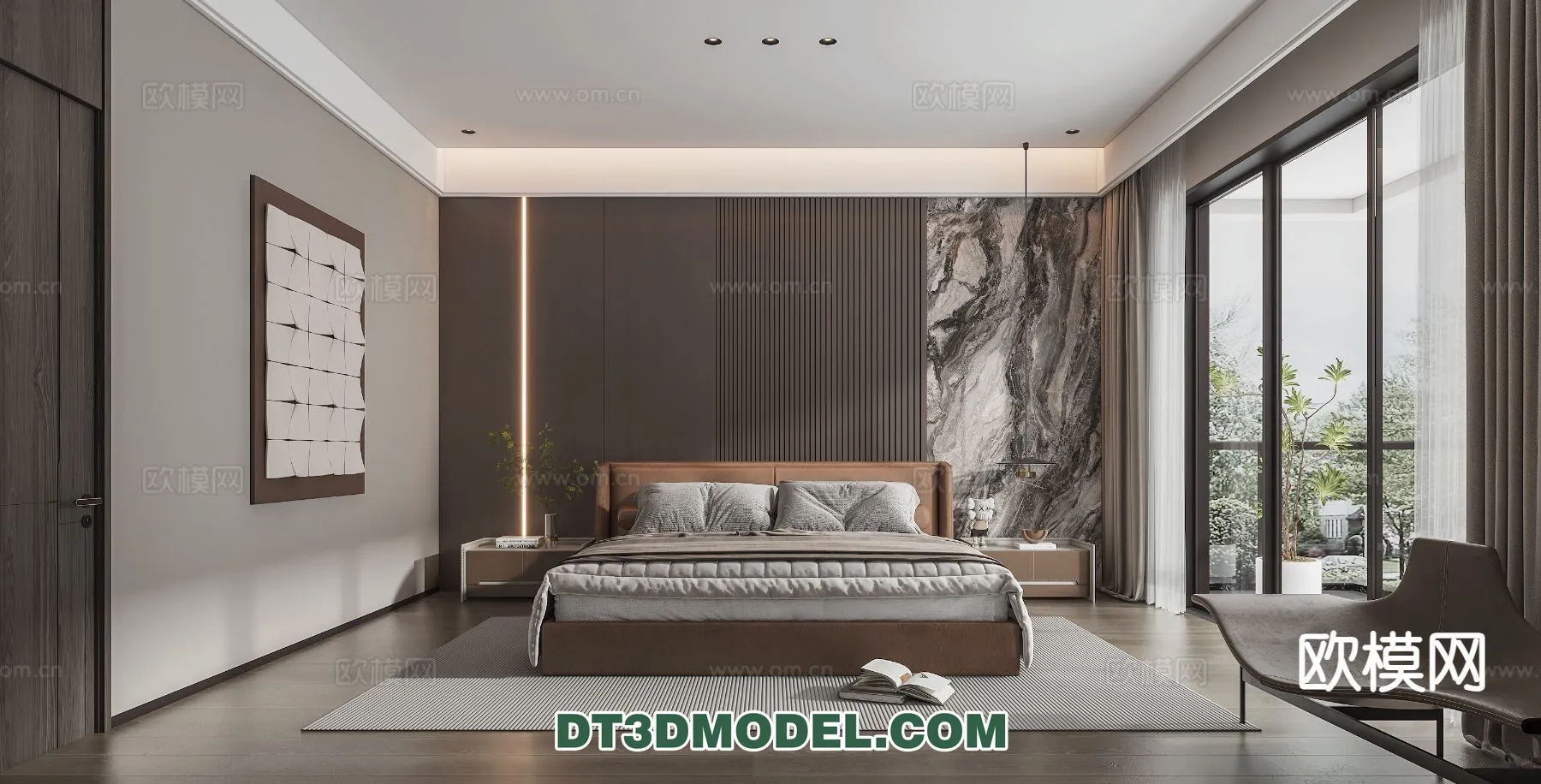 Bedroom – Italian Style – Interior 3D Scene – 069