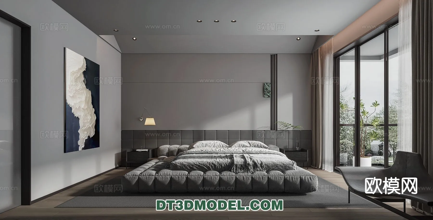 Bedroom – Italian Style – Interior 3D Scene – 070