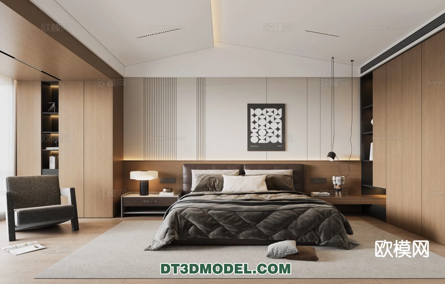 Bedroom – Italian Style – Interior 3D Scene – 071