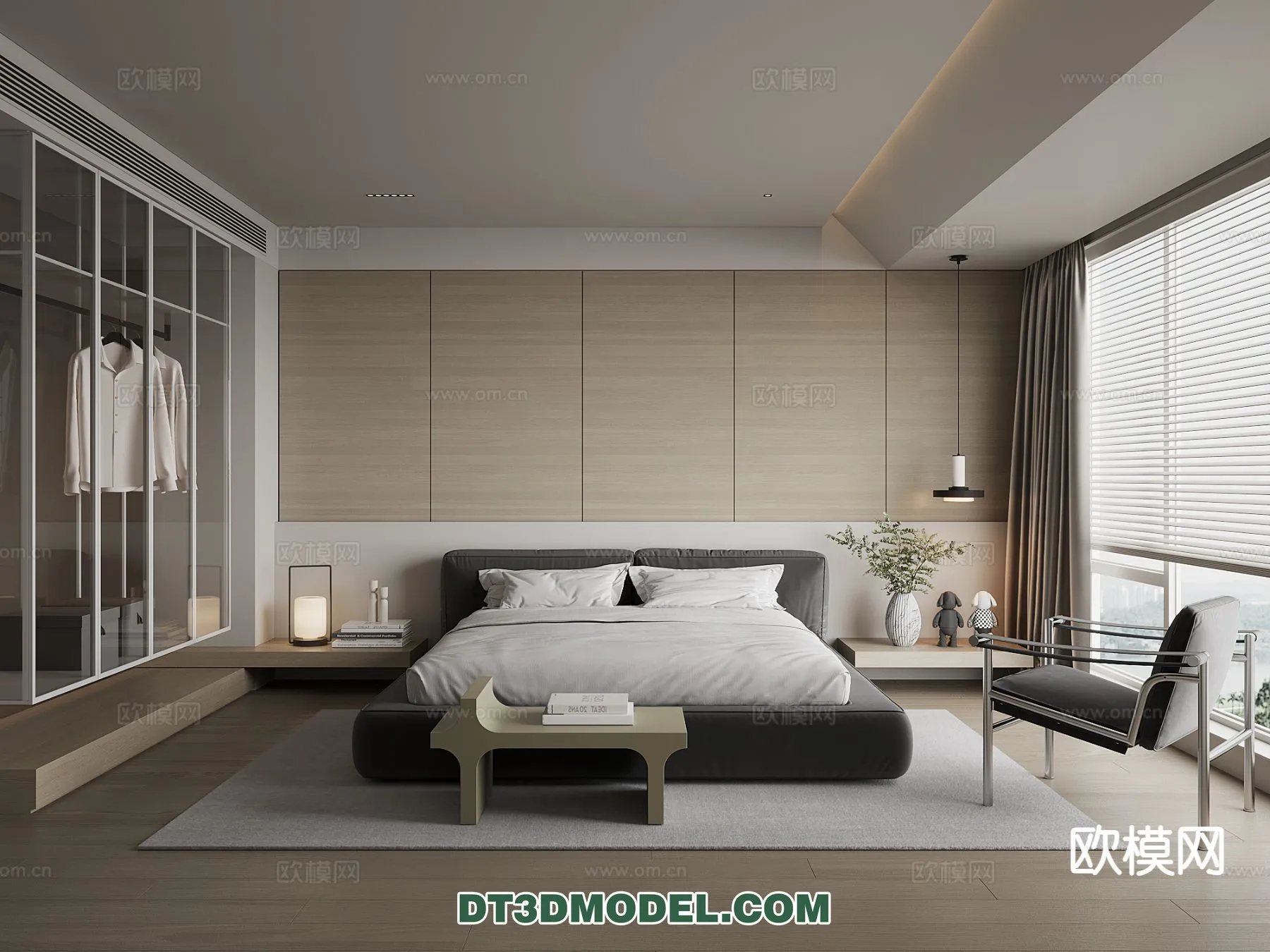 Bedroom – Italian Style – Interior 3D Scene – 072