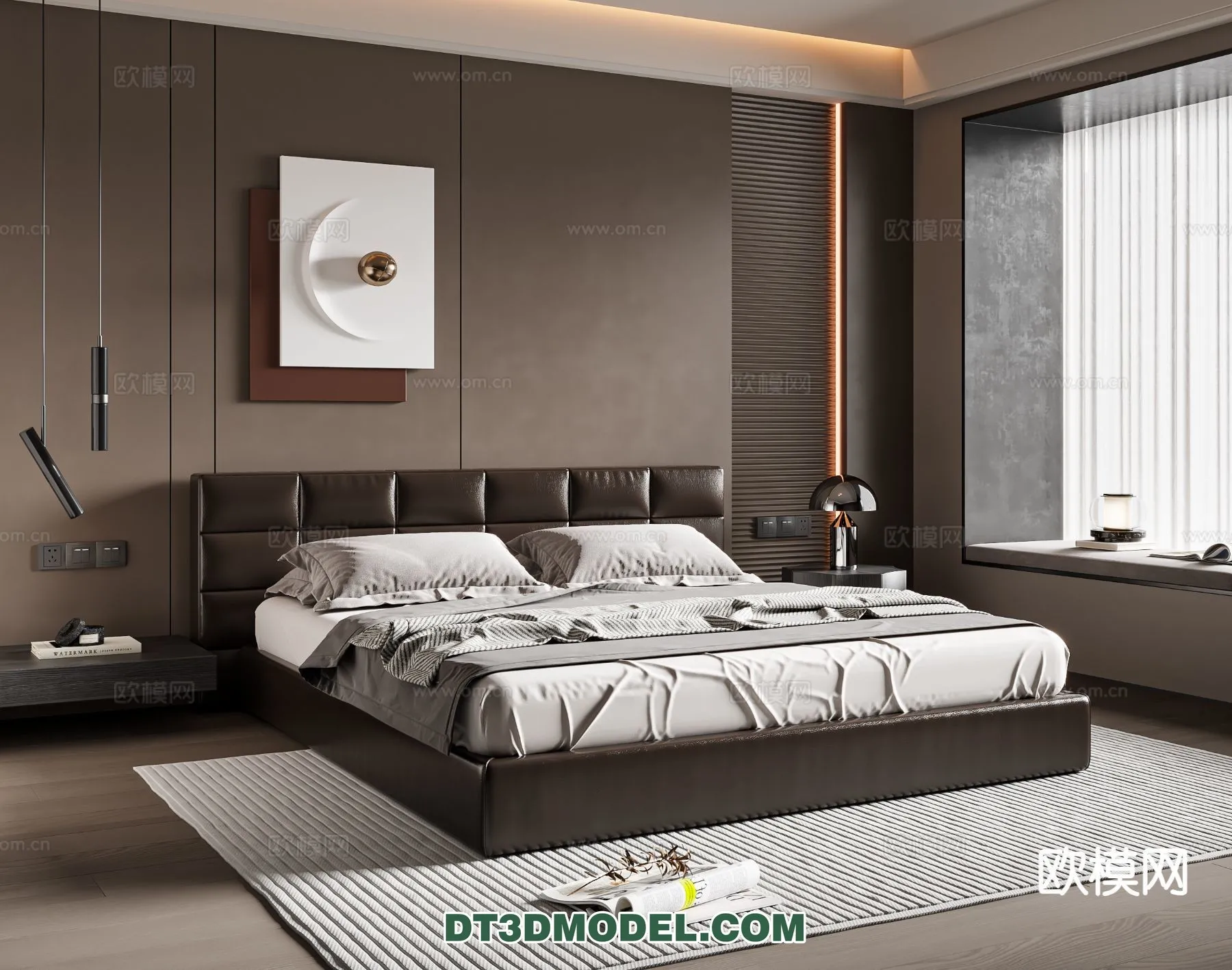 Bedroom – Italian Style – Interior 3D Scene – 073