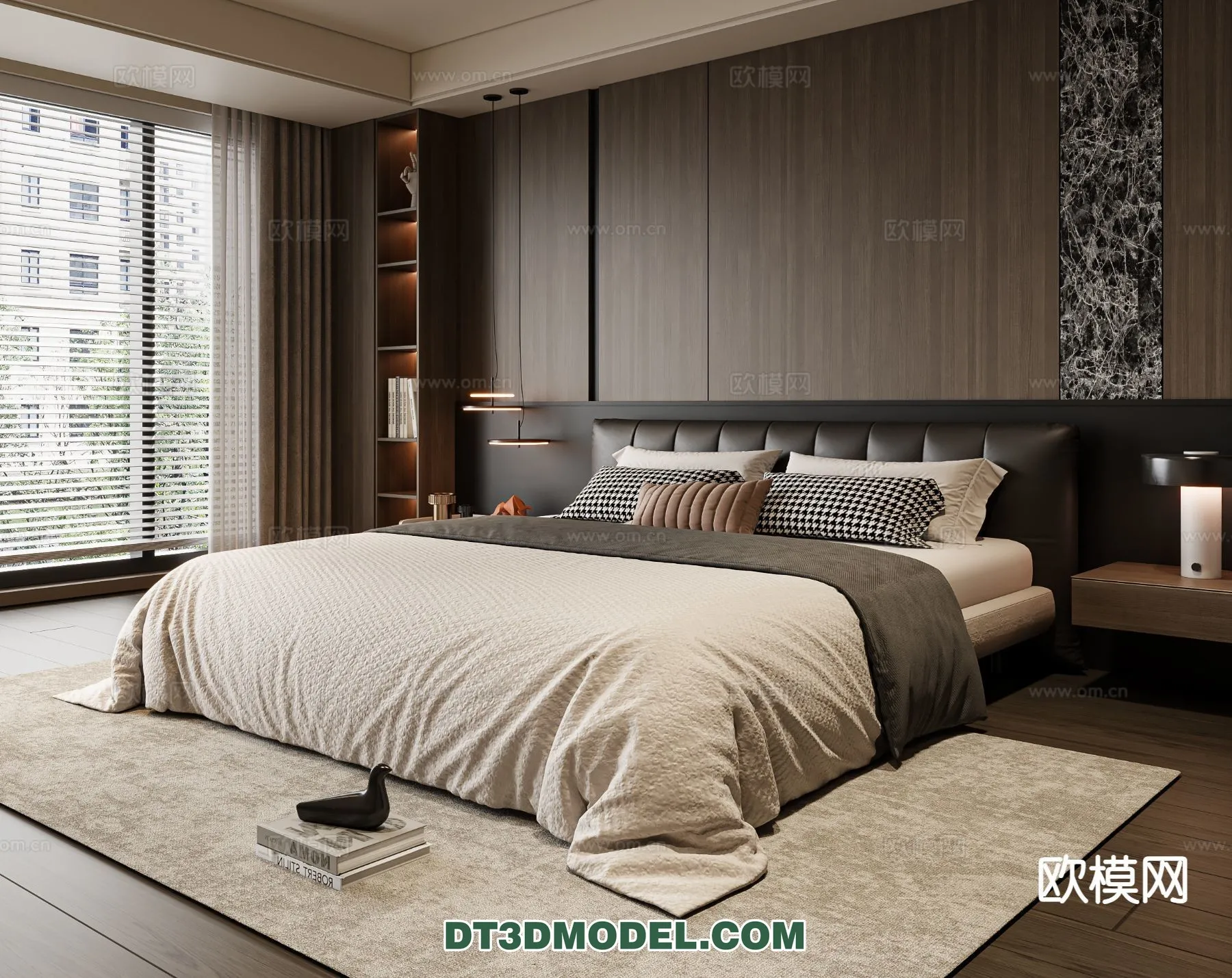 Bedroom – Italian Style – Interior 3D Scene – 076