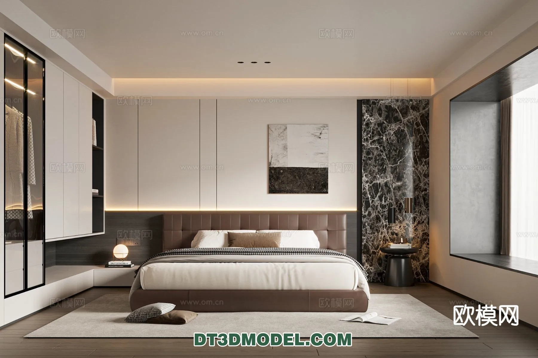 Bedroom – Italian Style – Interior 3D Scene – 077