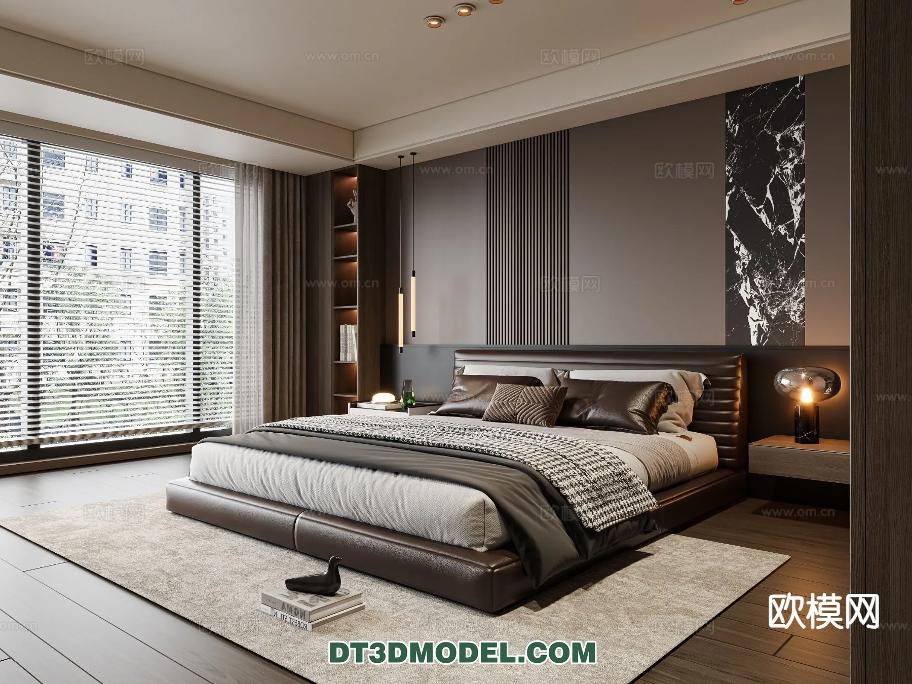 Bedroom – Italian Style – Interior 3D Scene – 080