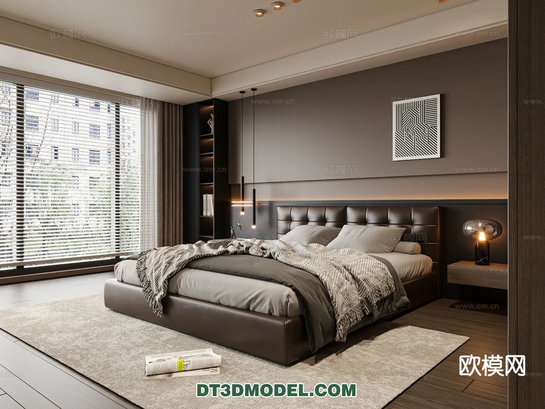 Bedroom – Italian Style – Interior 3D Scene – 081