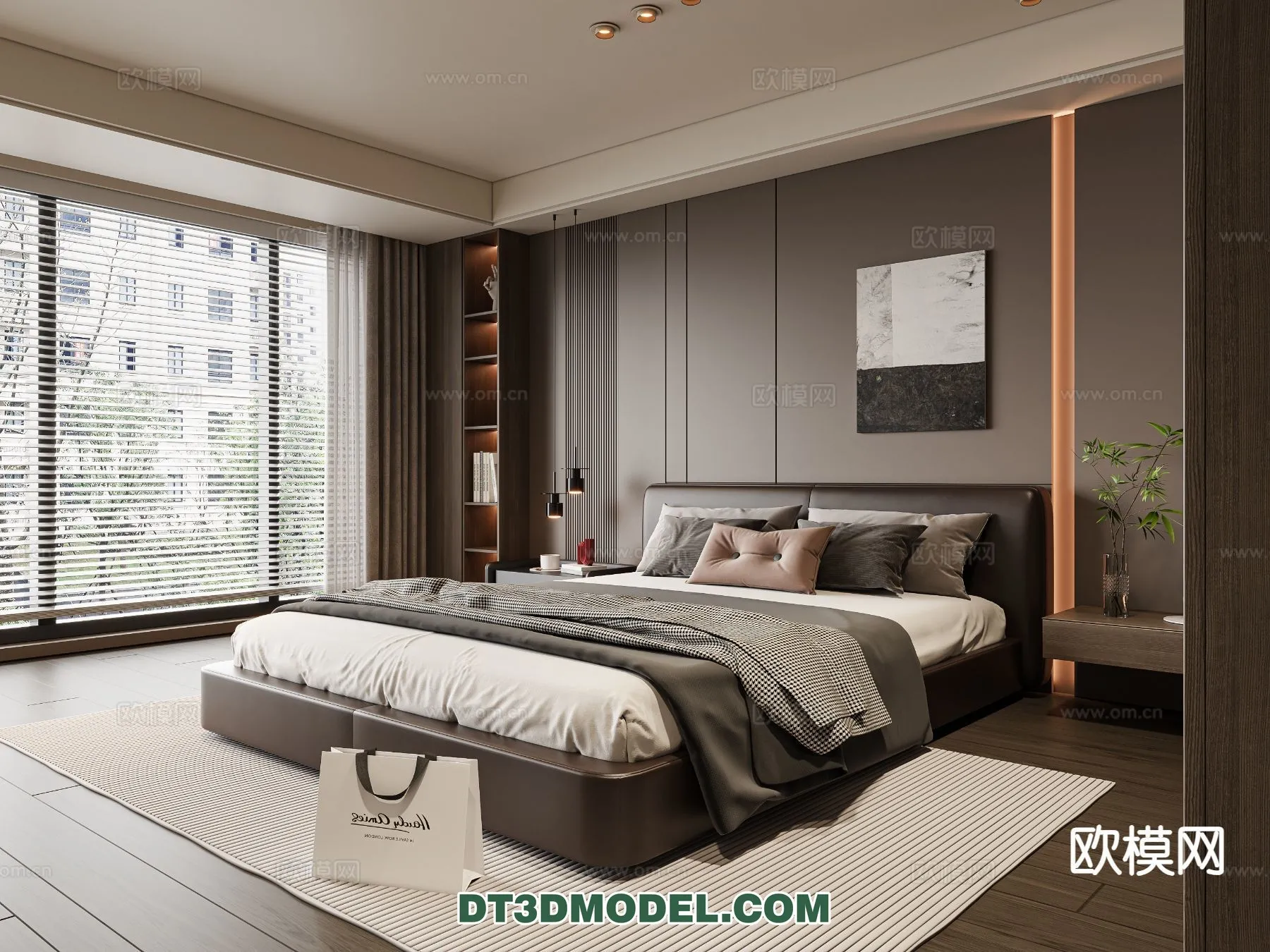 Bedroom – Italian Style – Interior 3D Scene – 087