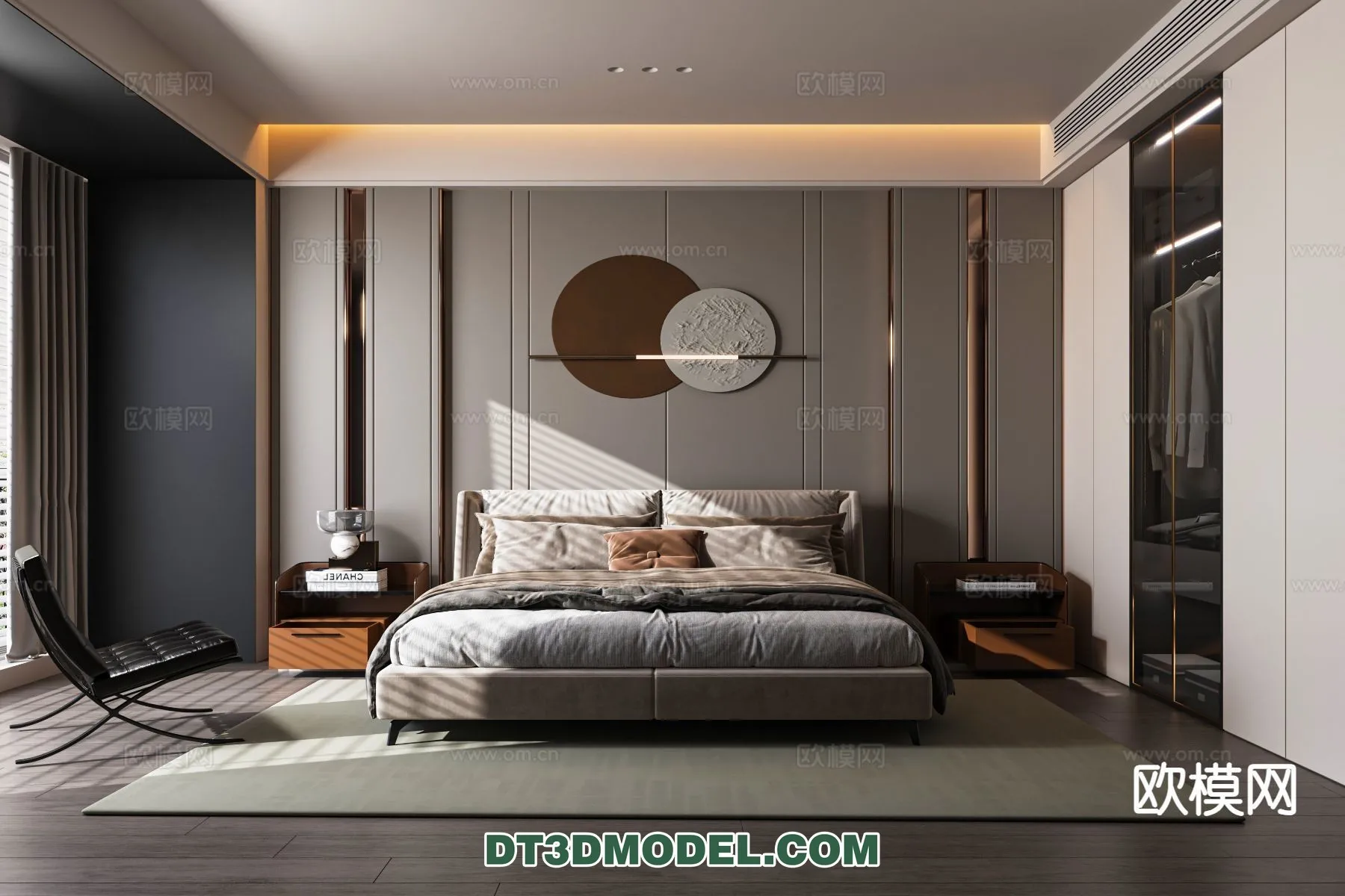 Bedroom – Italian Style – Interior 3D Scene – 092