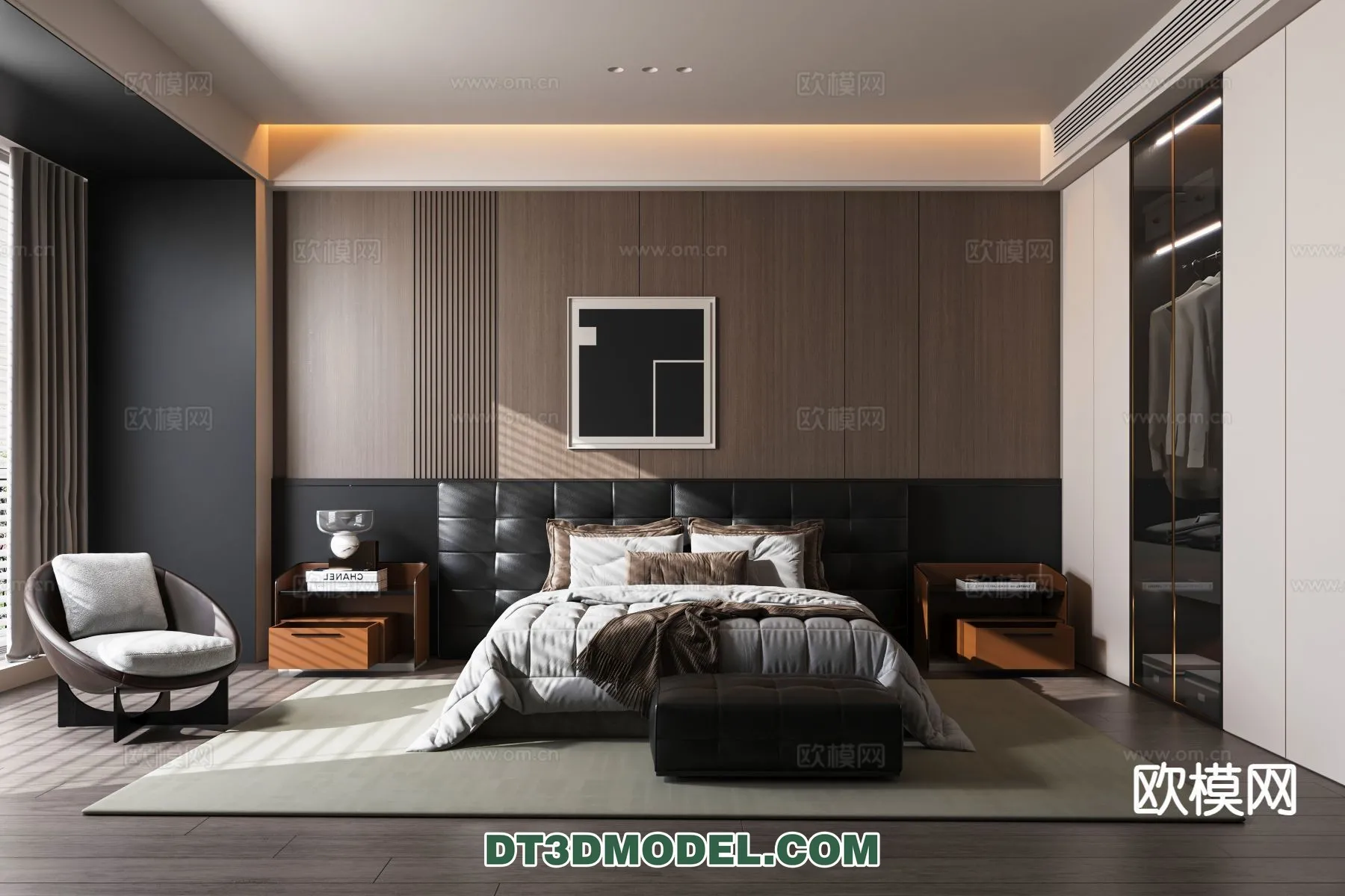 Bedroom – Italian Style – Interior 3D Scene – 093