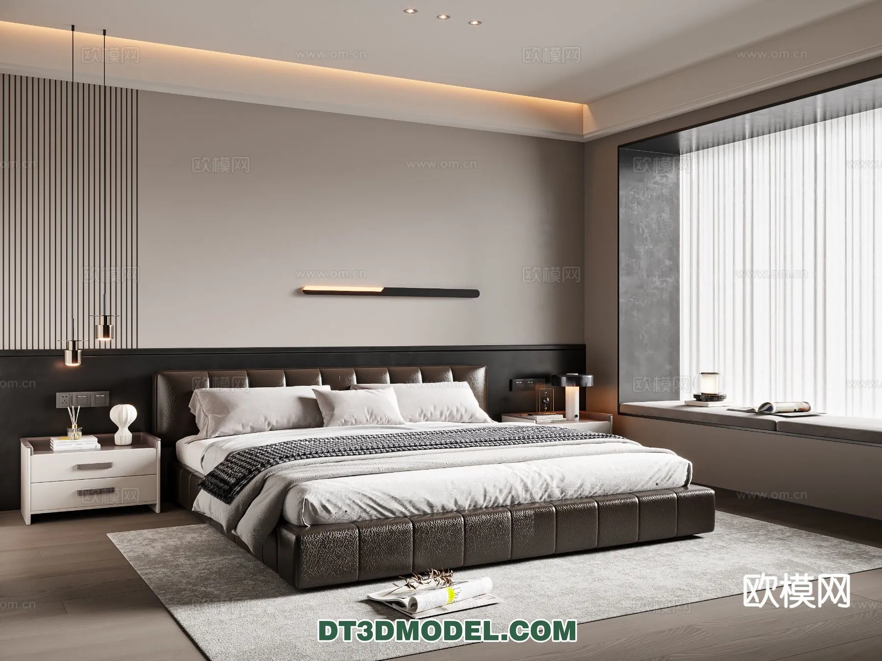 Bedroom – Italian Style – Interior 3D Scene – 100