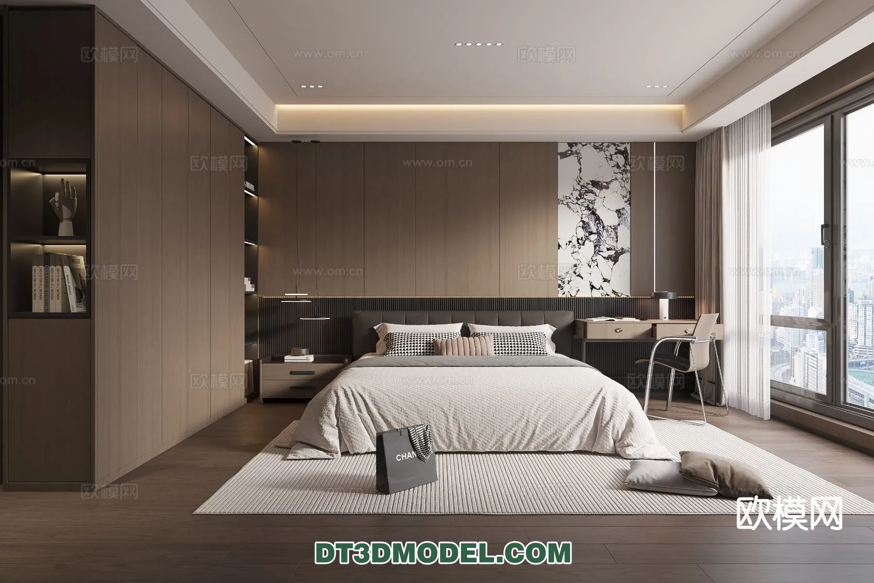 Bedroom – Italian Style – Interior 3D Scene – 102