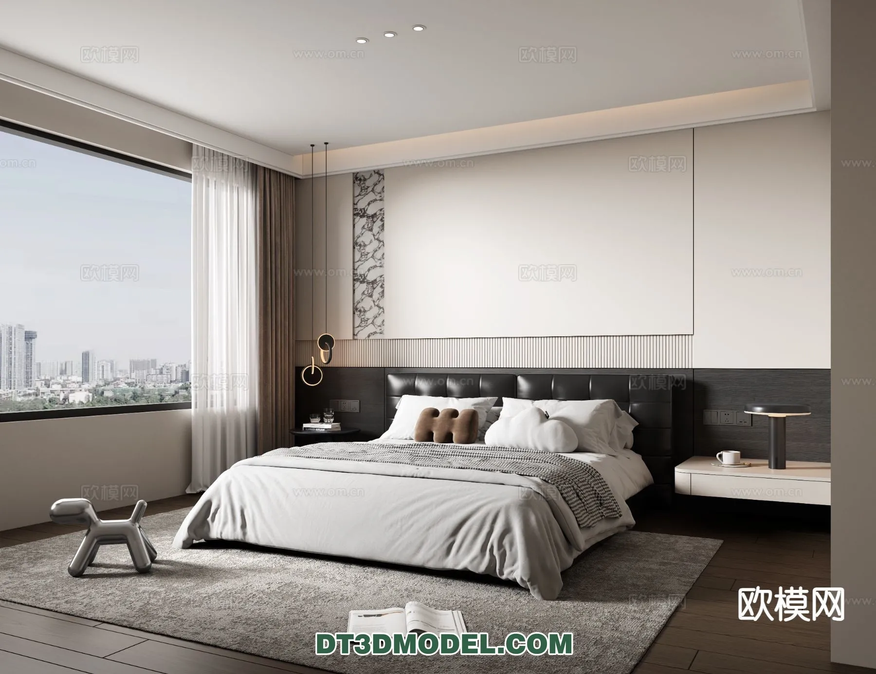 Bedroom – Italian Style – Interior 3D Scene – 107