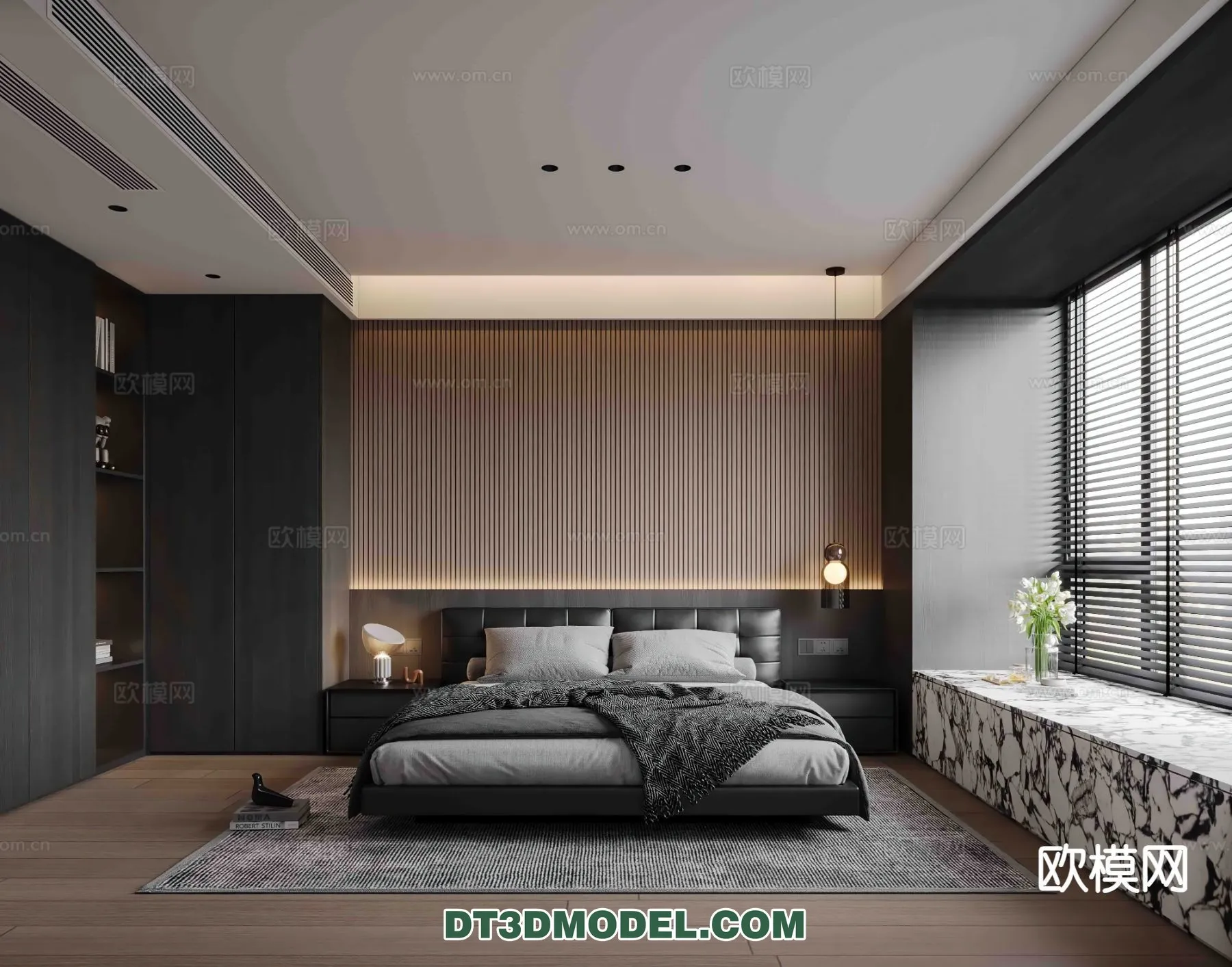 Bedroom – Italian Style – Interior 3D Scene – 110