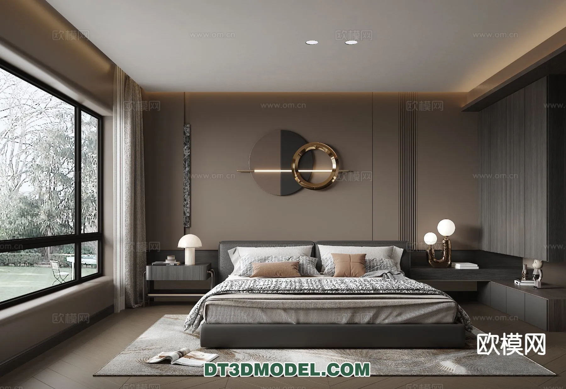 Bedroom – Italian Style – Interior 3D Scene – 111