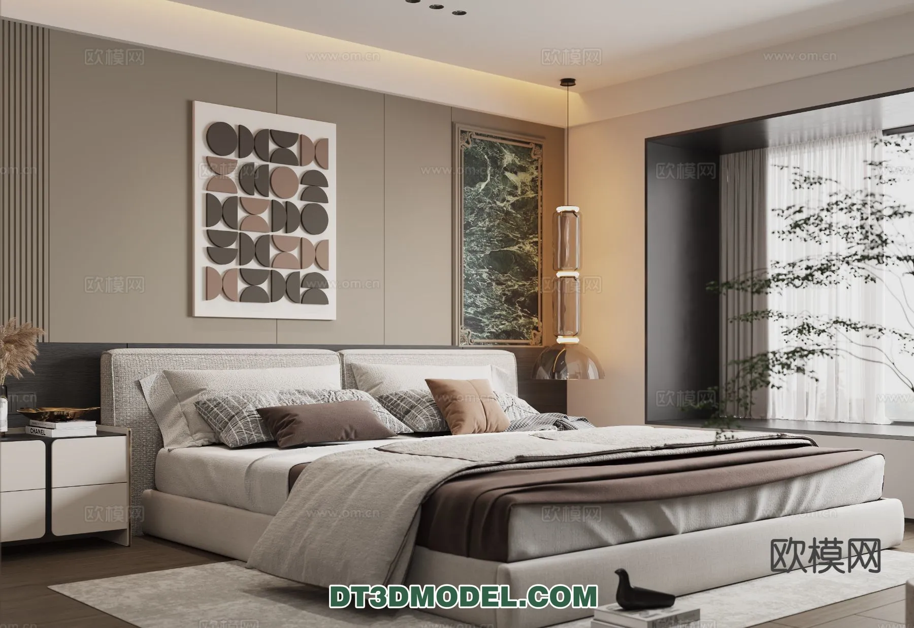 Bedroom – Italian Style – Interior 3D Scene – 112