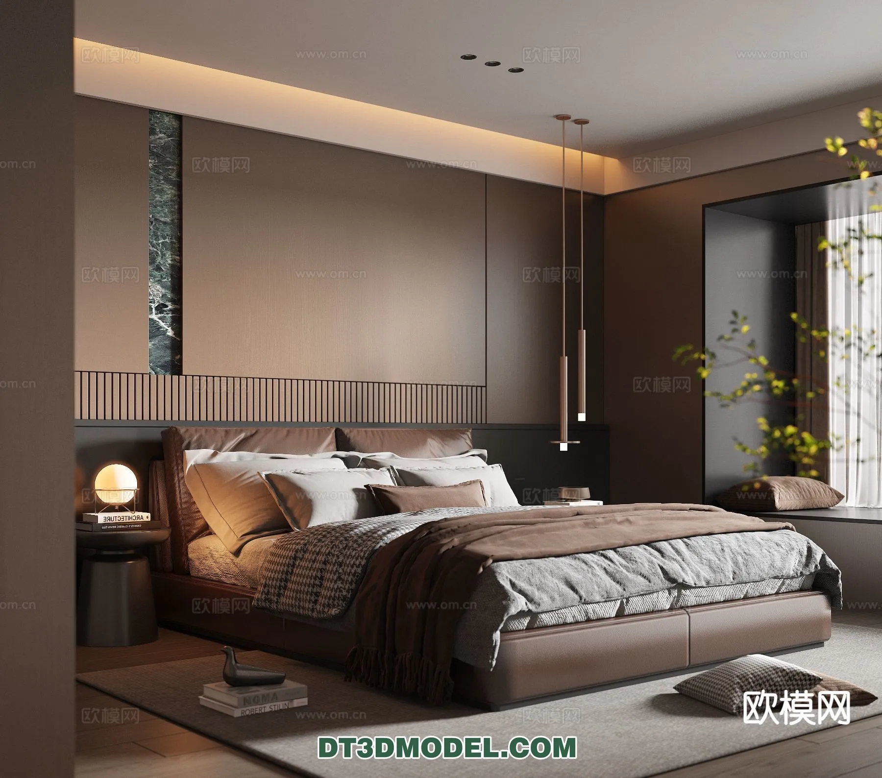 Bedroom – Italian Style – Interior 3D Scene – 113