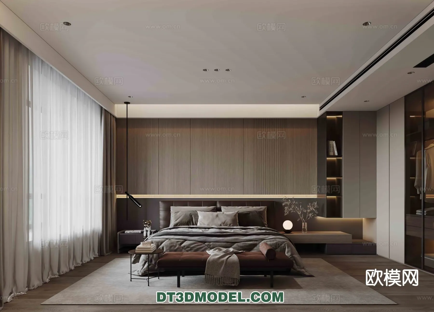 Bedroom – Italian Style – Interior 3D Scene – 114