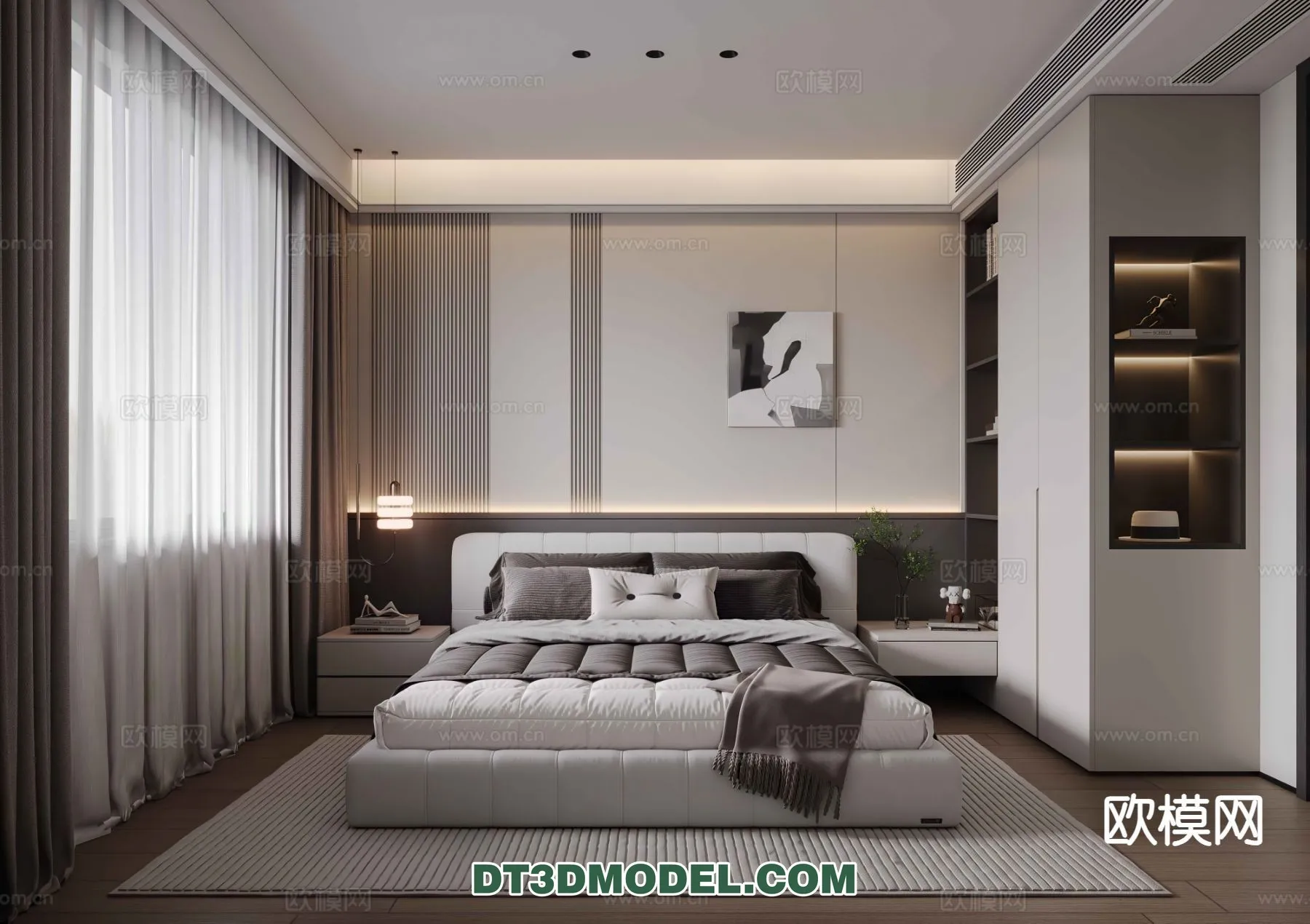 Bedroom – Italian Style – Interior 3D Scene – 116