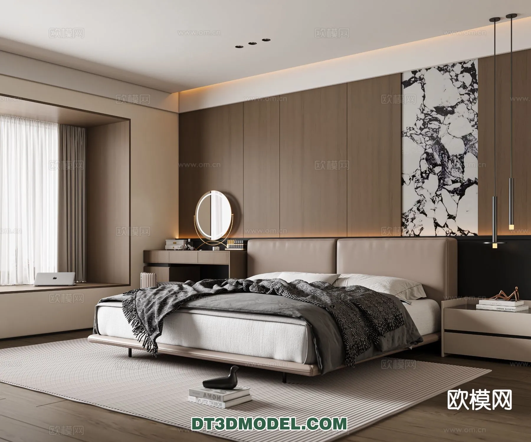 Bedroom – Italian Style – Interior 3D Scene – 118